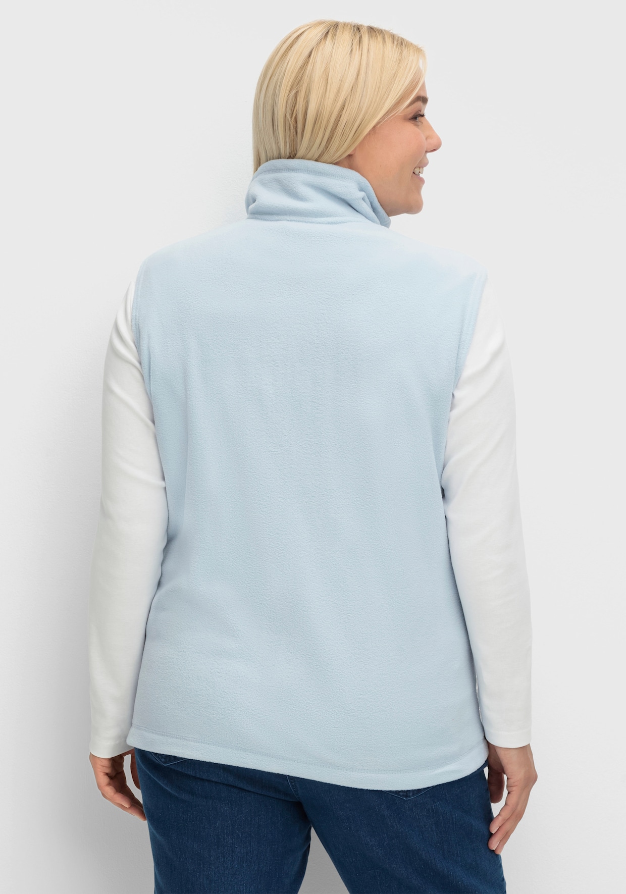 Fleeceweste mit Antipilling-Ausrüstung - bleu