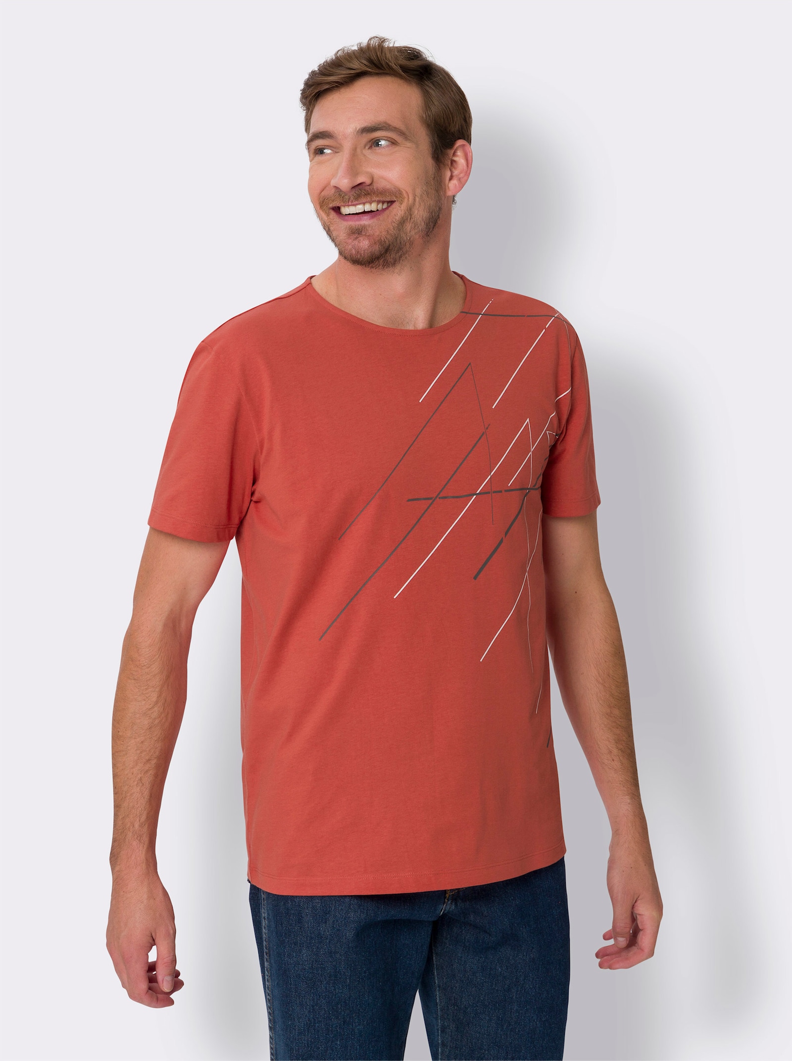 Freizeitshirt - rostrot