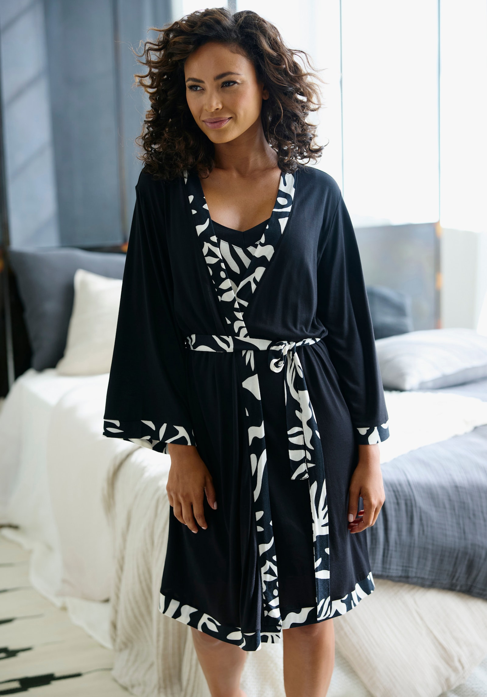 French Connection Kimono - schwarz