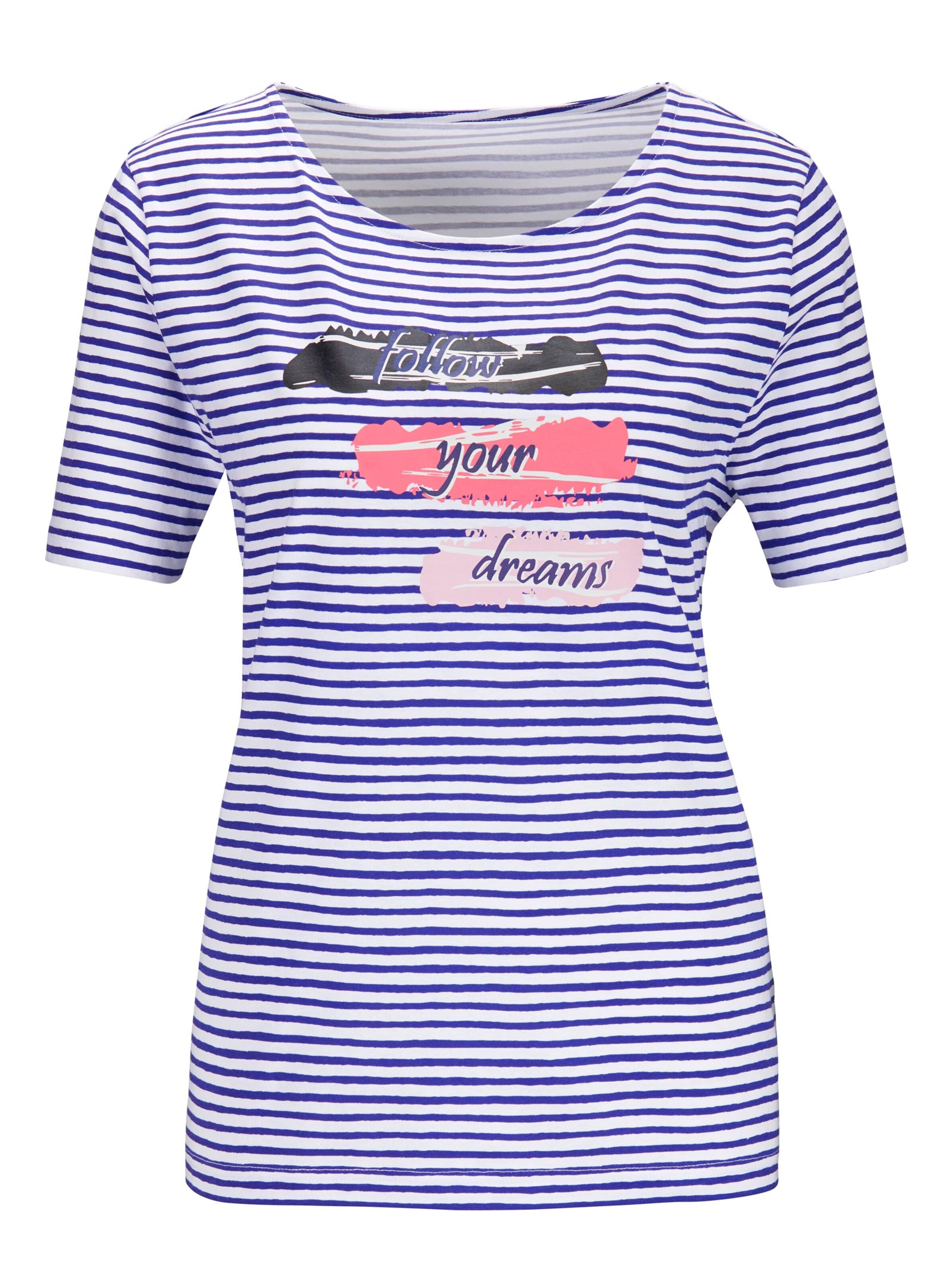 Shirt - royal-geringelt