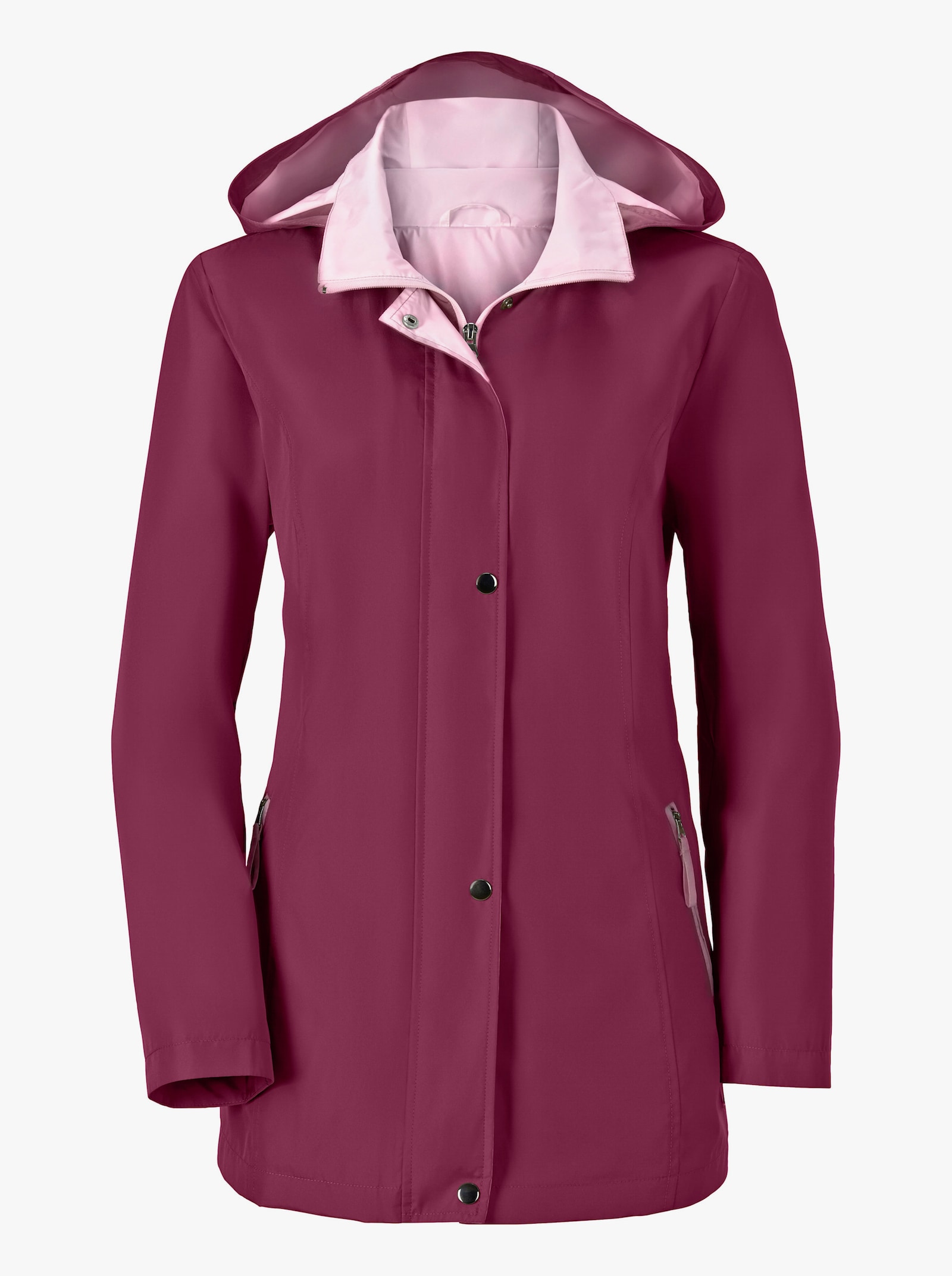 Funktionsjacke wind- und wasserabweisend - brombeer