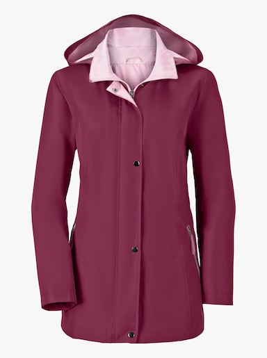 Funktionsjacke wind- und wasserabweisend - brombeer