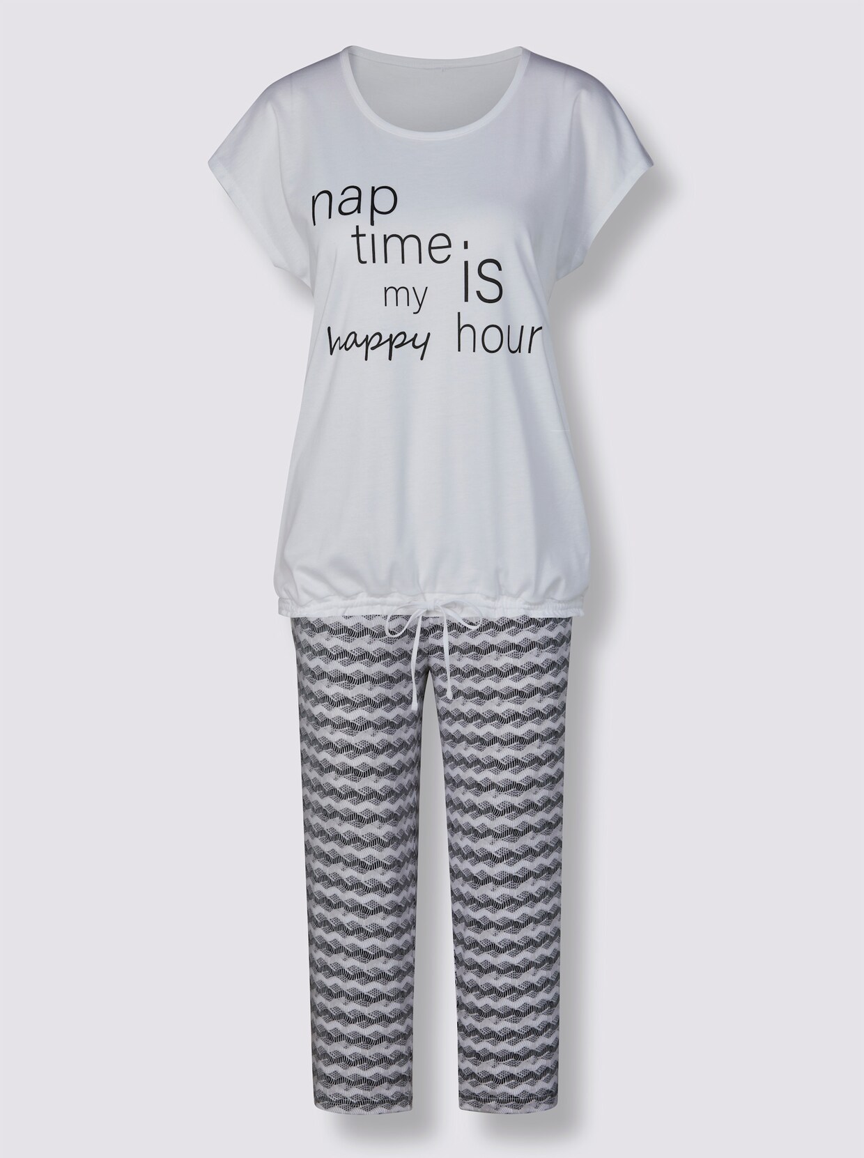 wäschepur Pyjama - wit/zwart