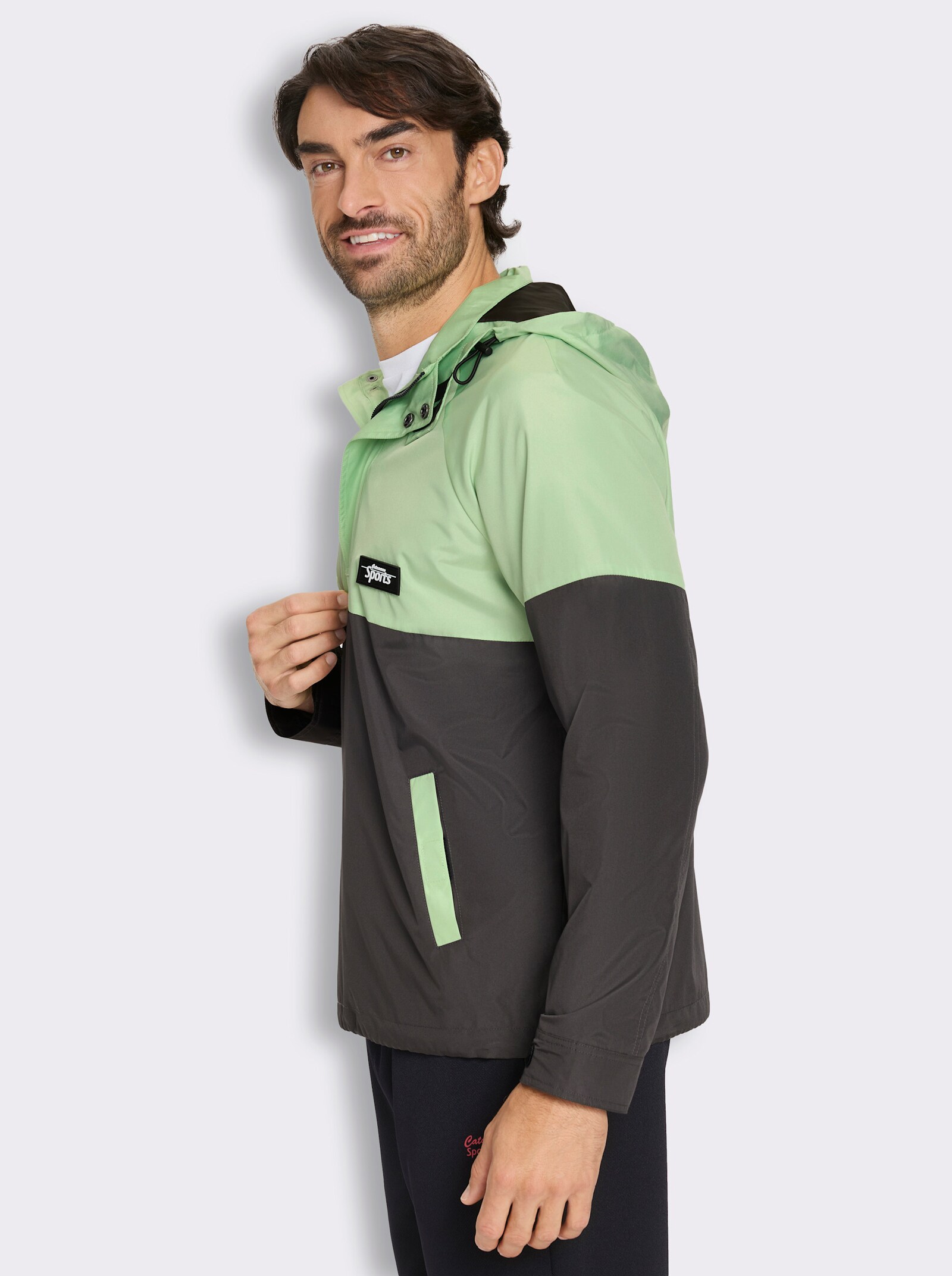 Catamaran Sports Funktionsjacke mit Kapuze - reseda-graphit