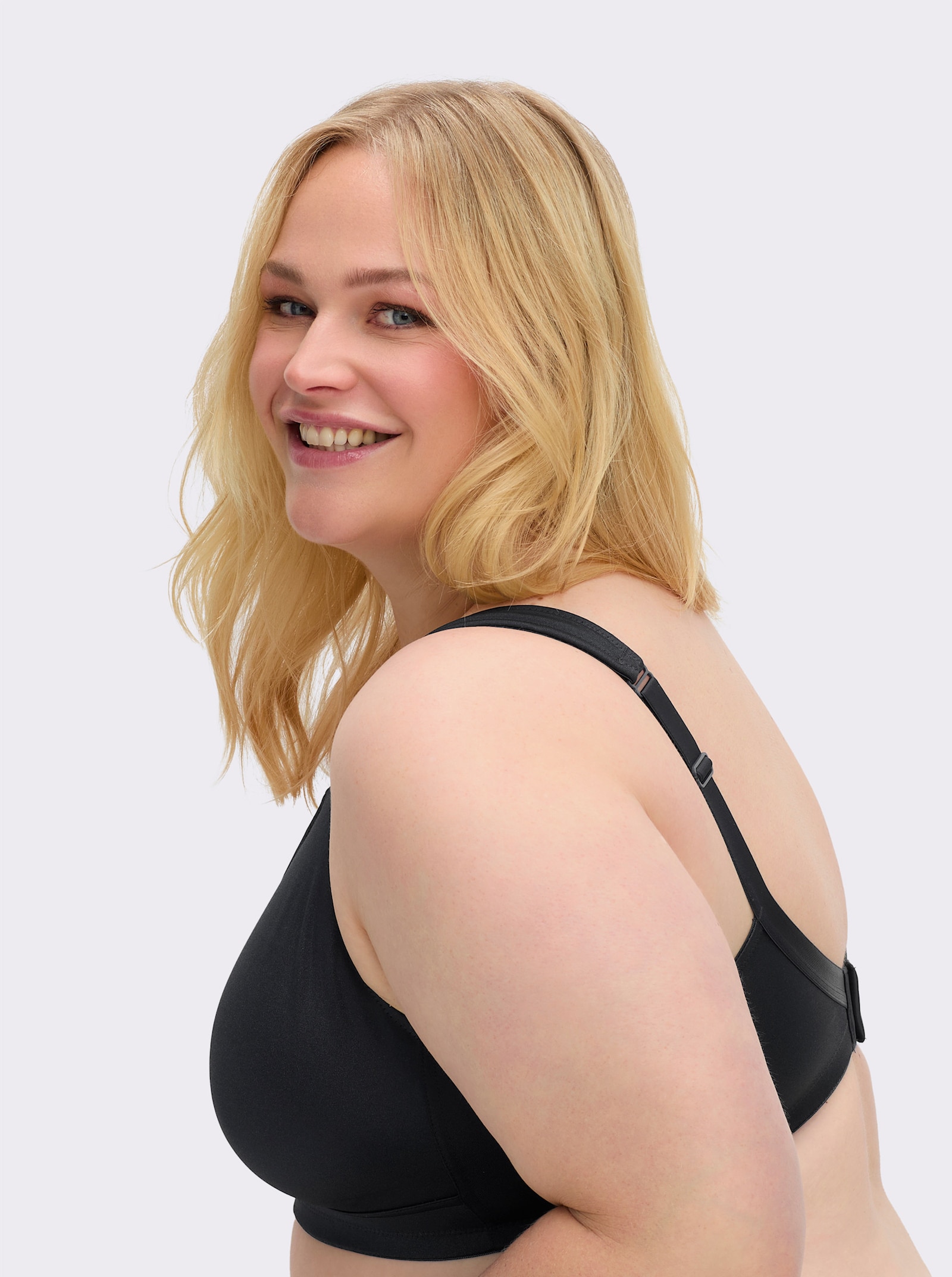 Speidel Komfort-BH ohne Bügel 2-lagigen Cups - schwarz