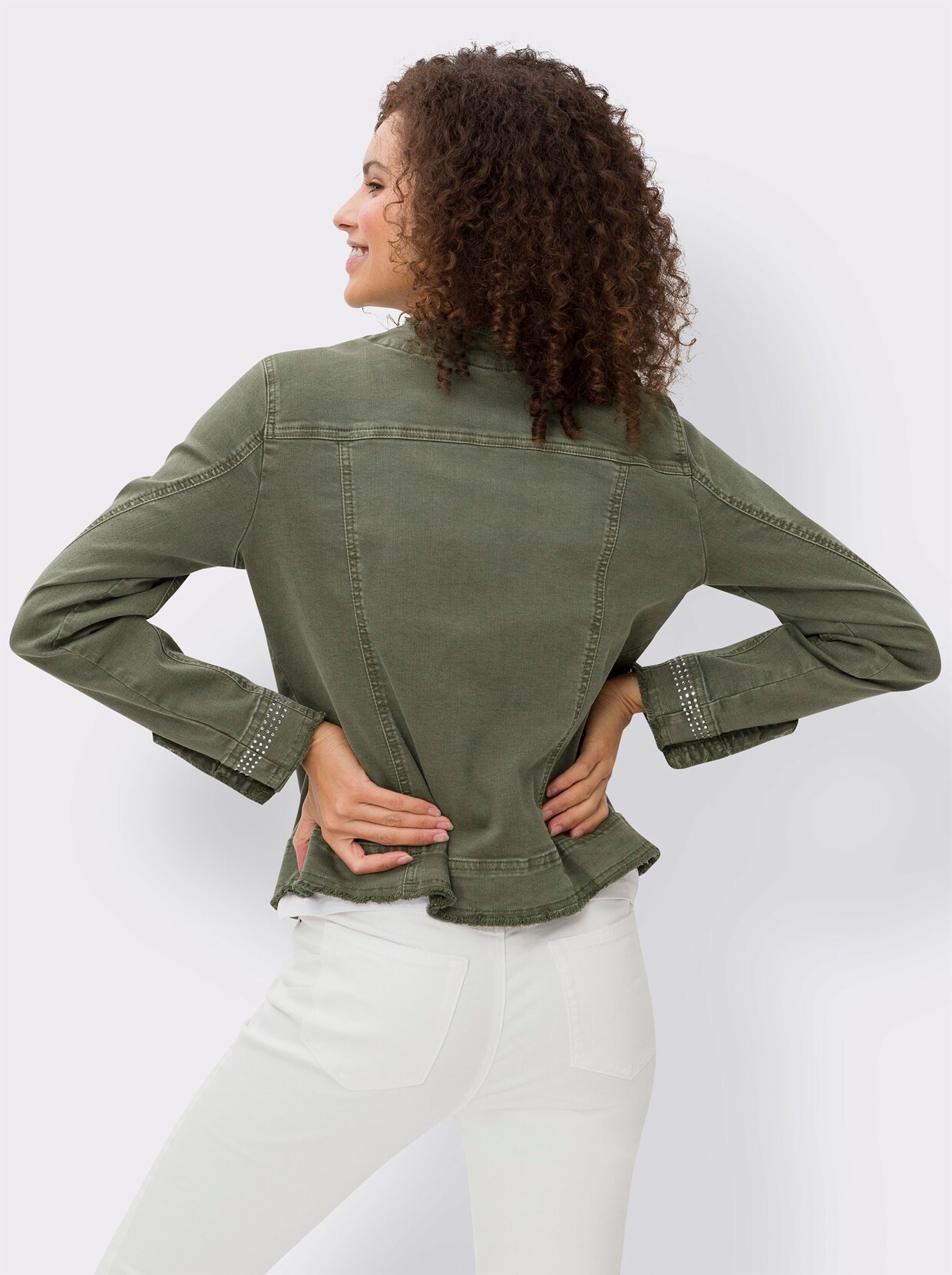 heine Jeans-Jacke - khaki-denim