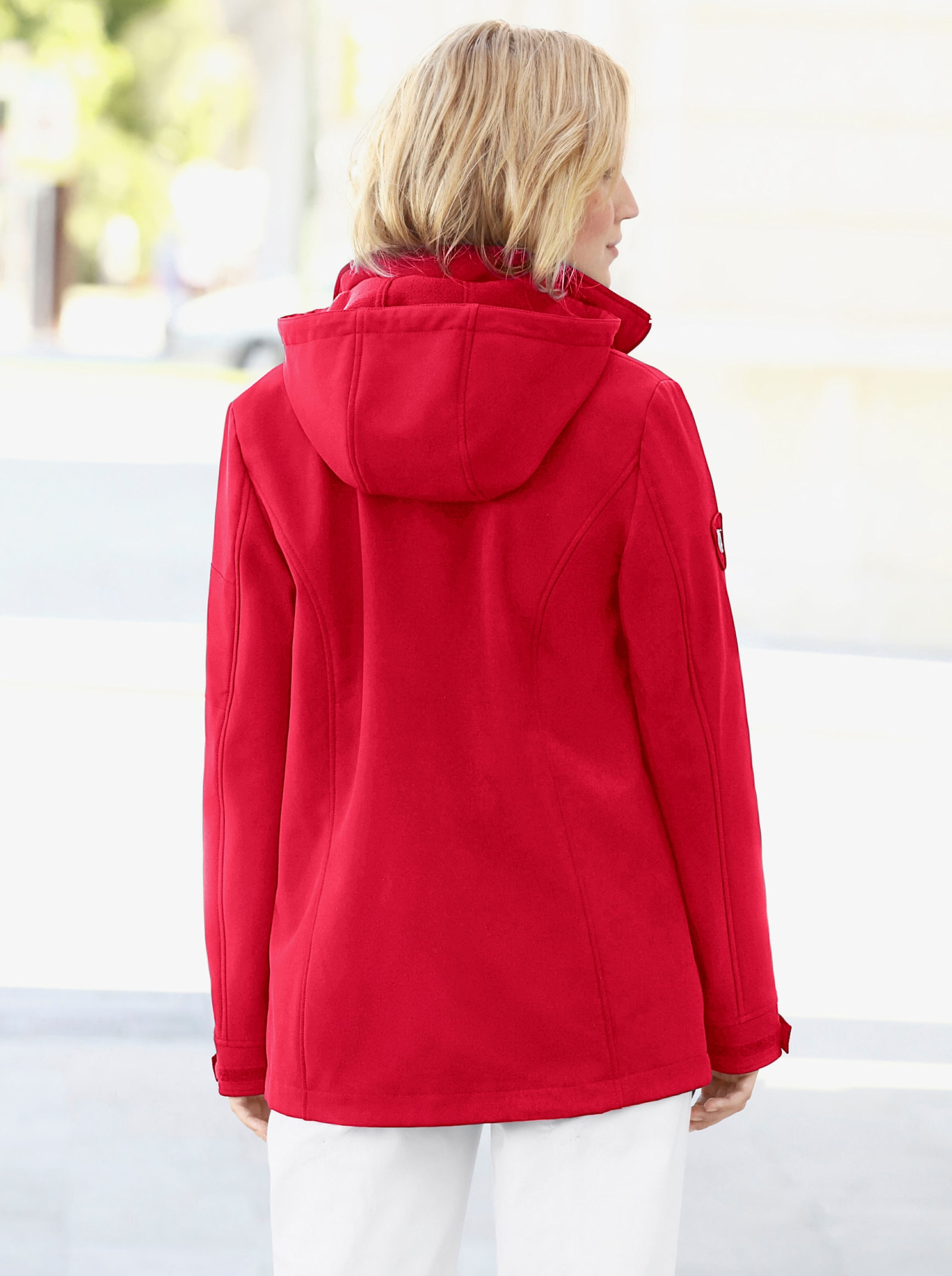 Softshelljacke mit Fleece-Futter - rot