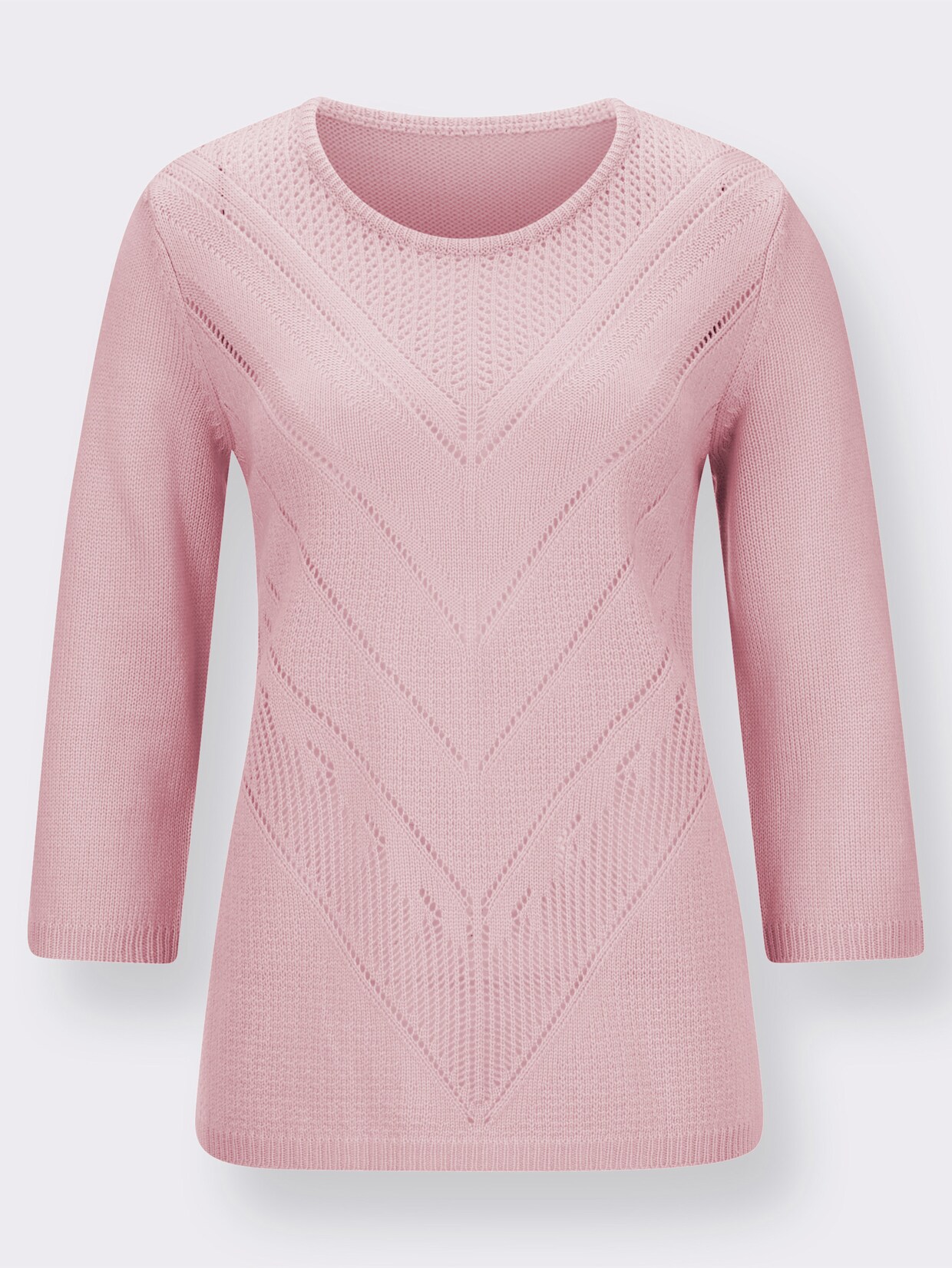 Pullover met 3/4-mouwen - roze