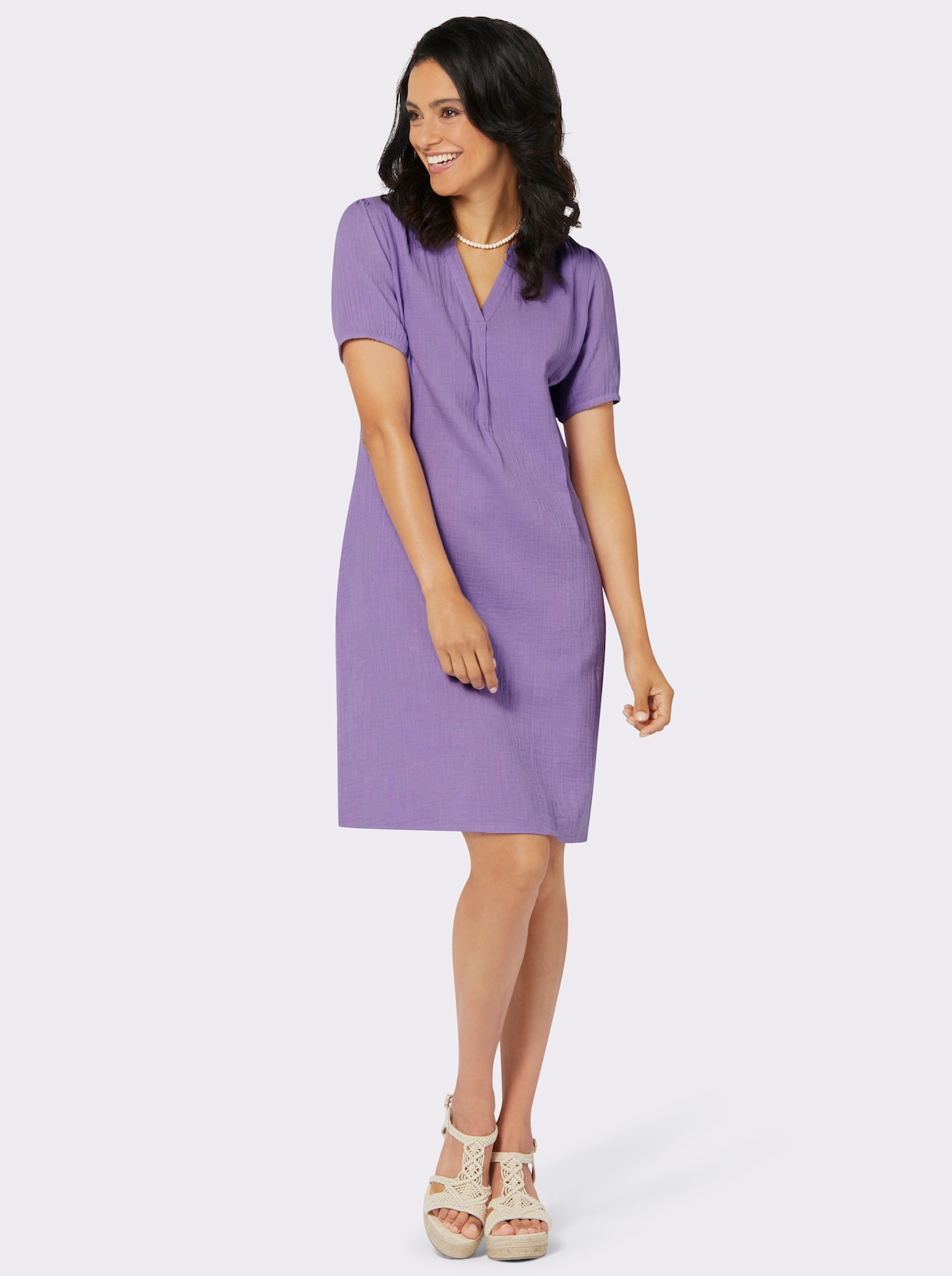 Tunika-Kleid - lavendel