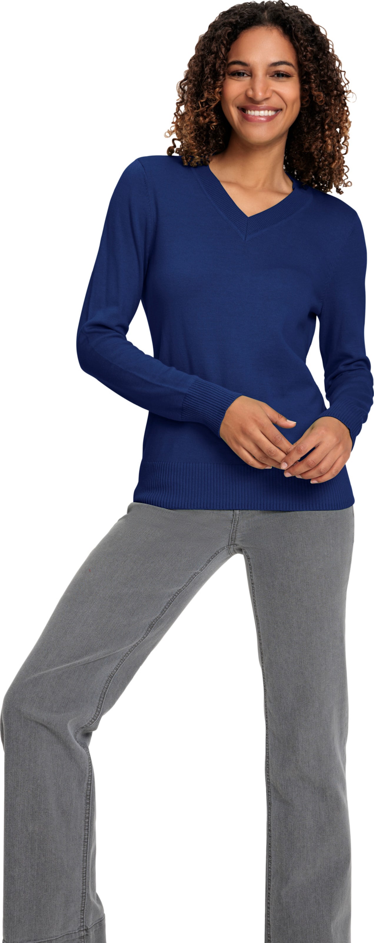 Thumbnail - V-Ausschnitt-Pullover