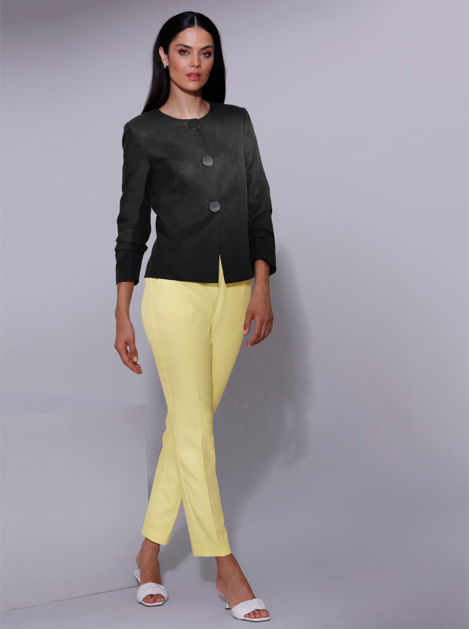 CREATION L PREMIUM Blazer in Lyocell-Qualität - schwarz