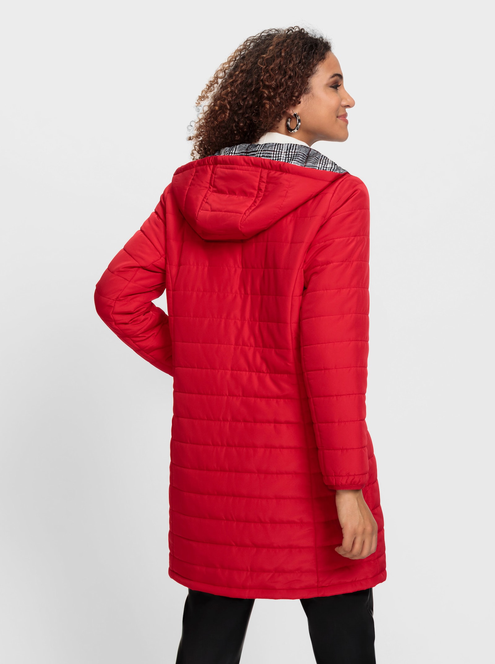 Manteau matelassé réversible - rouge