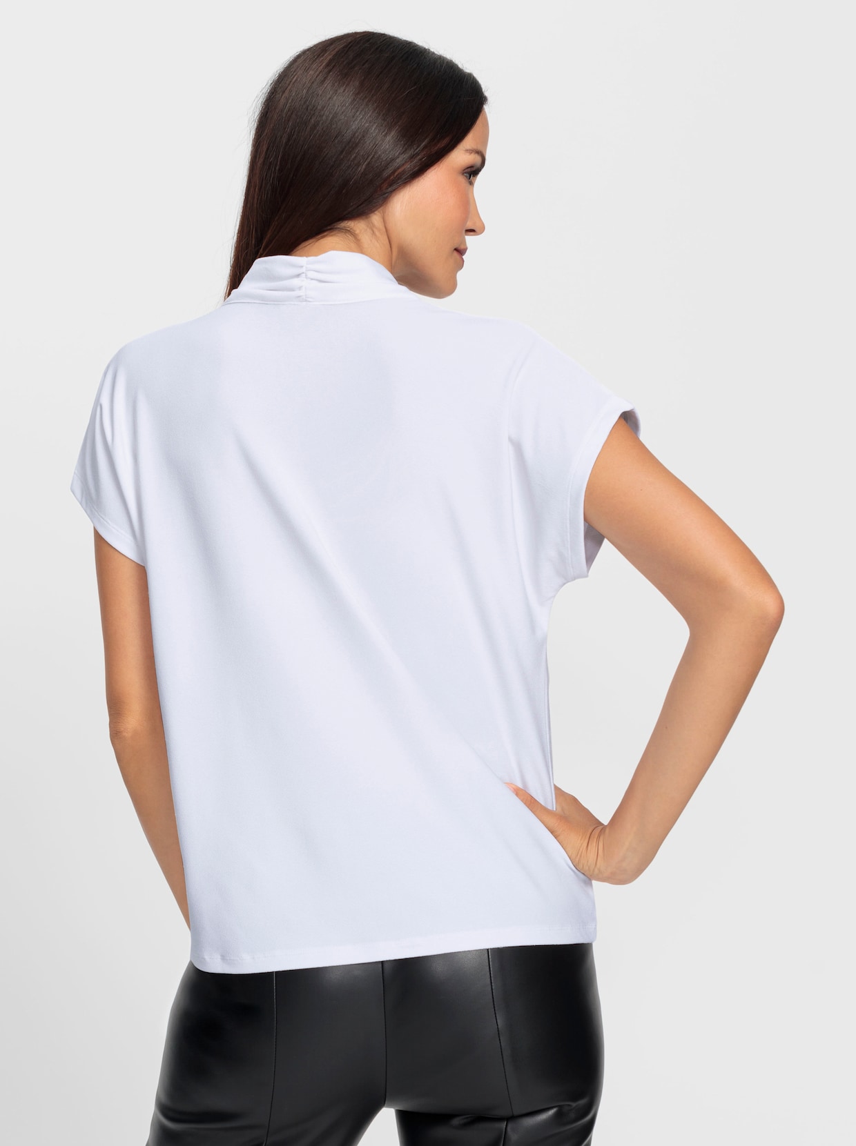 heine Shirt met opstaande kraag - wit
