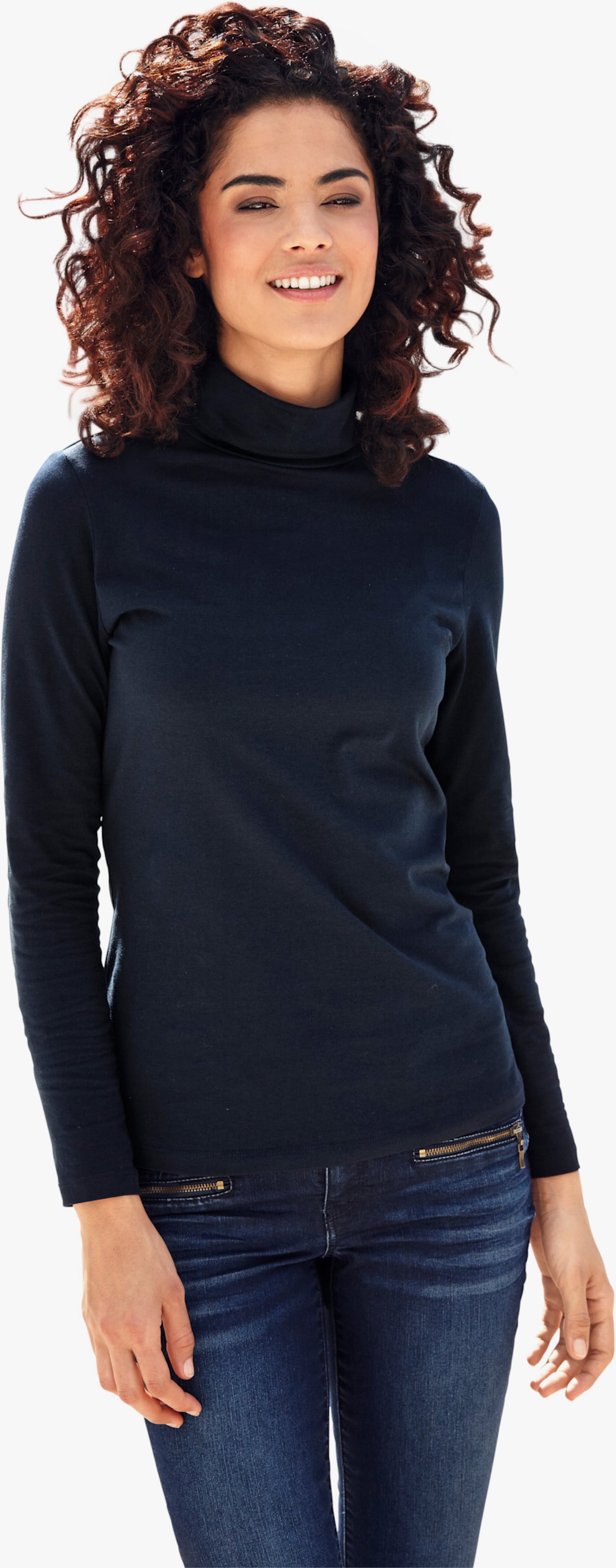 heine Rollkragenshirt in figurbetonter Form - marine