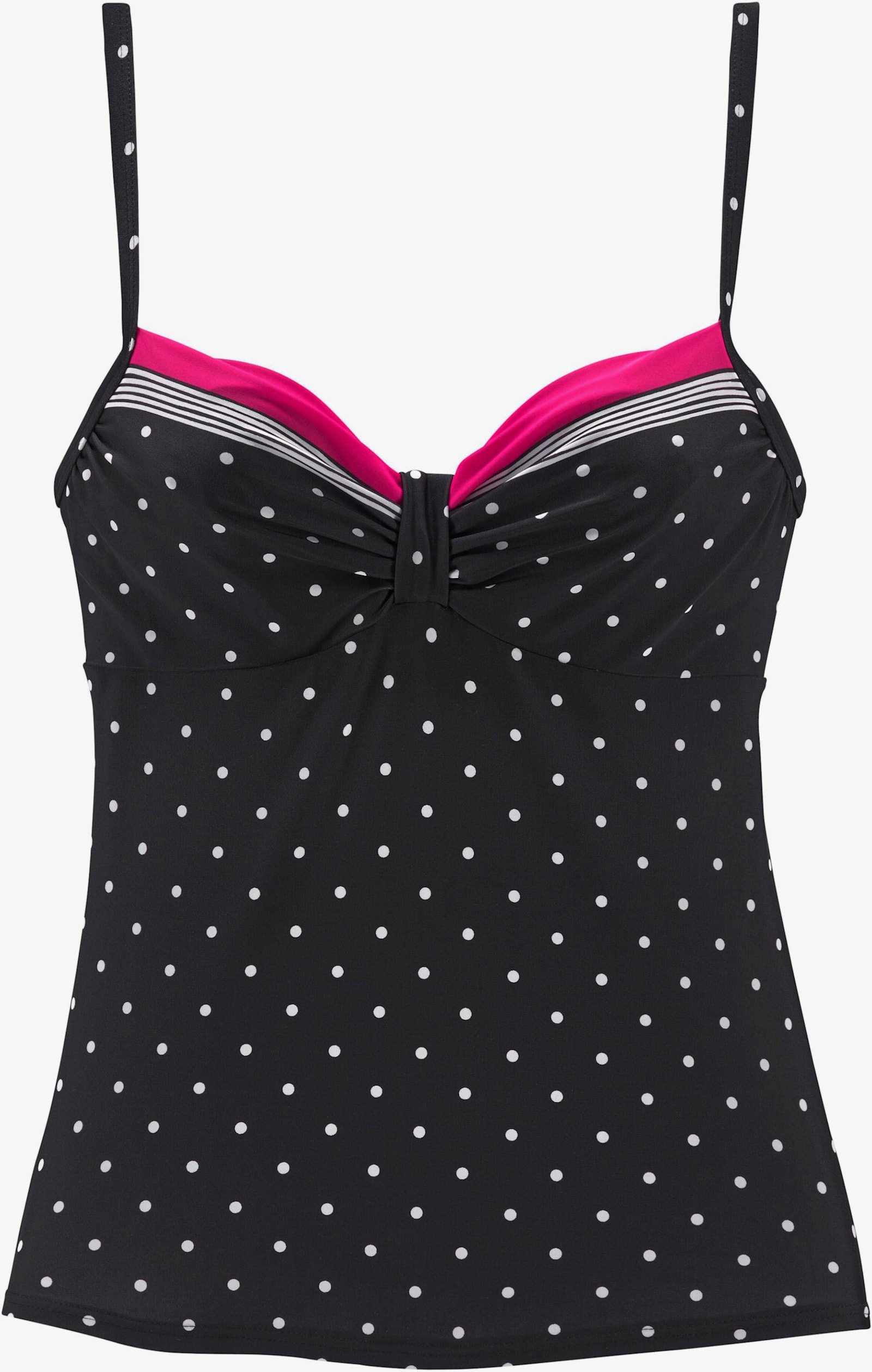 LASCANA Bügel-Tankini-Top - schwarz-rot
