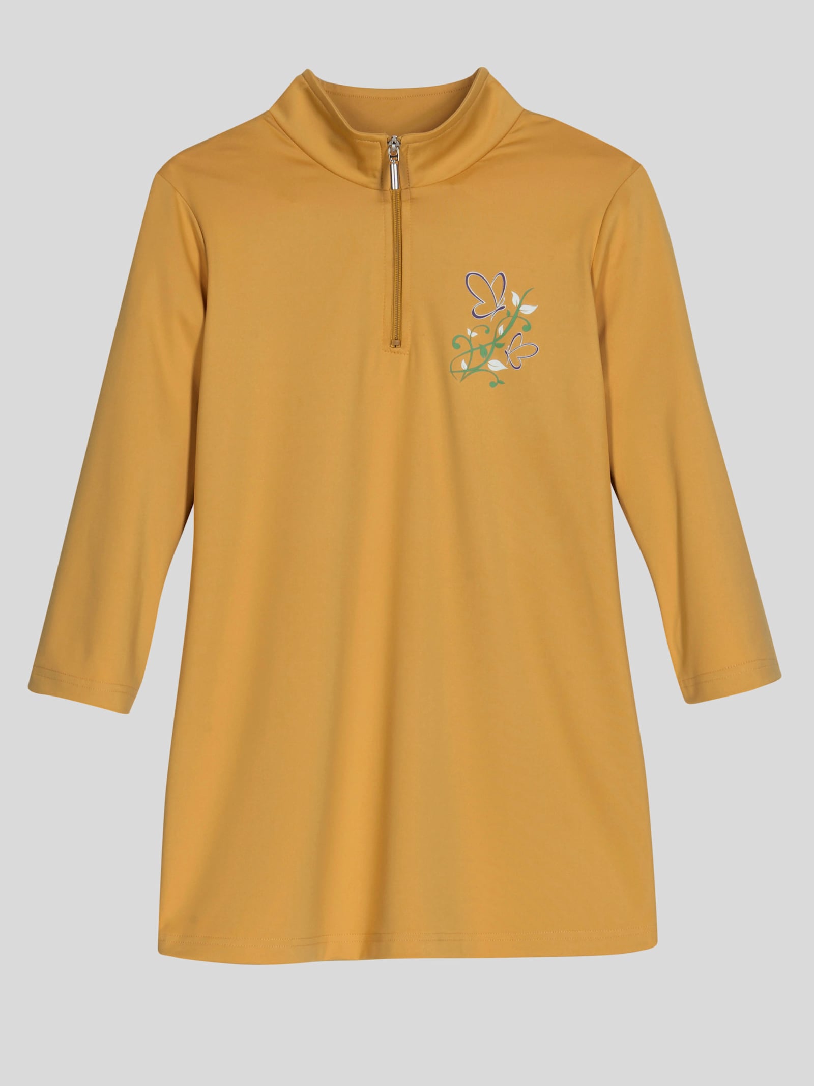 Freizeitshirt mit Druckmotiv - ocker