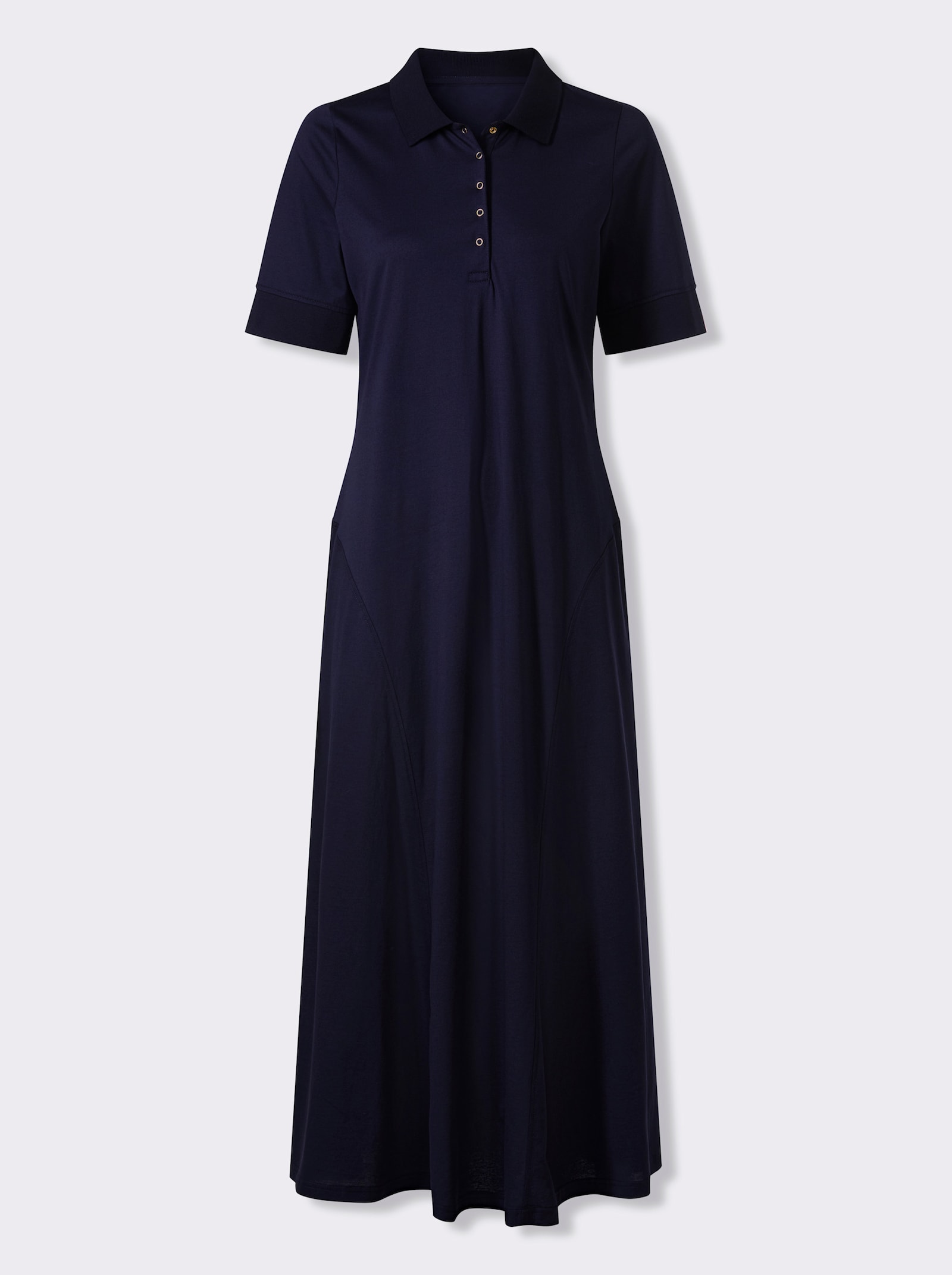 heine Polokleid mit Druckknöpfen - marine