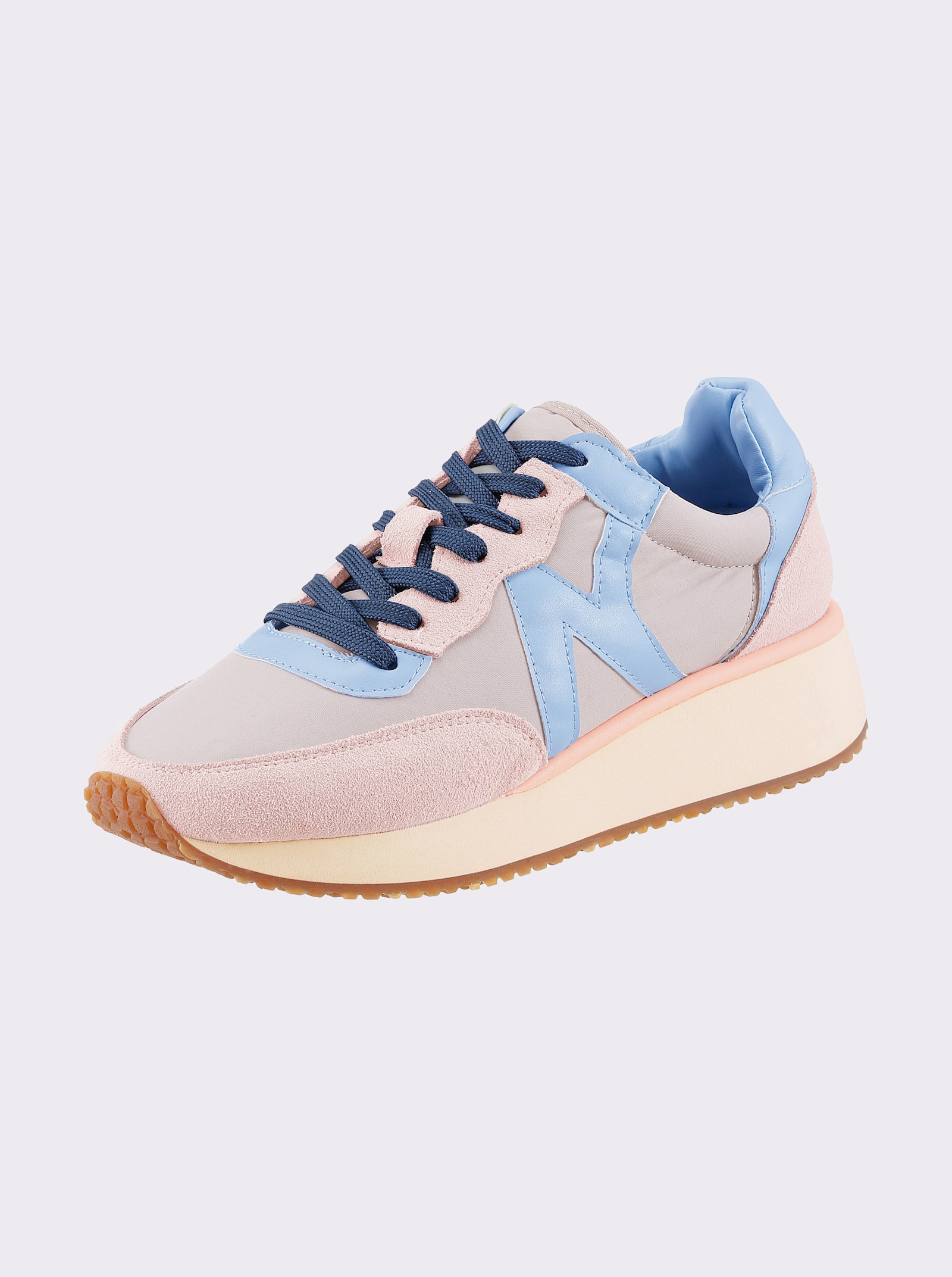 Andrea Conti Sneaker - rosé-bleu-gemustert