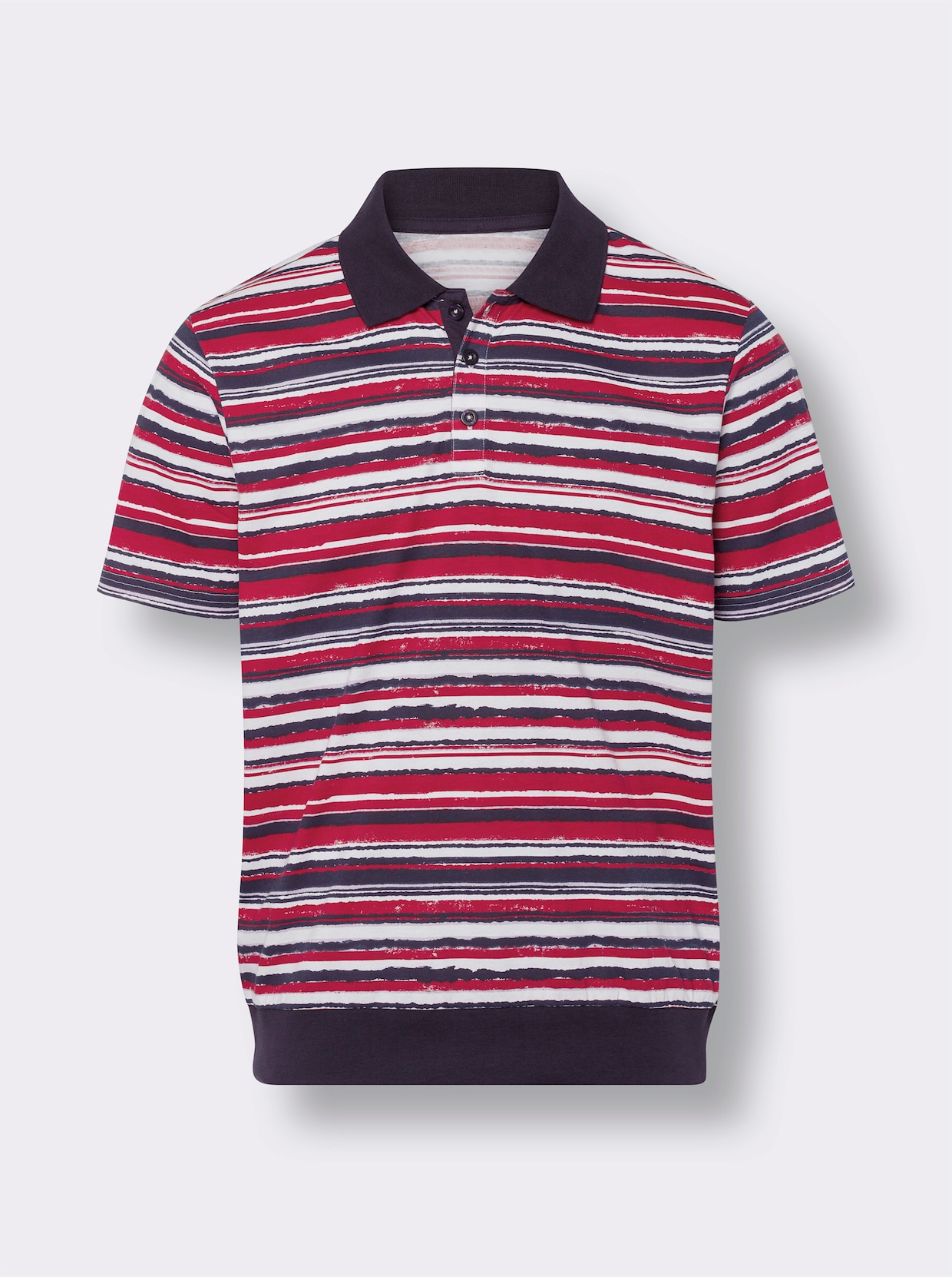 Poloshirt met korte mouwen - marine/rood geprint