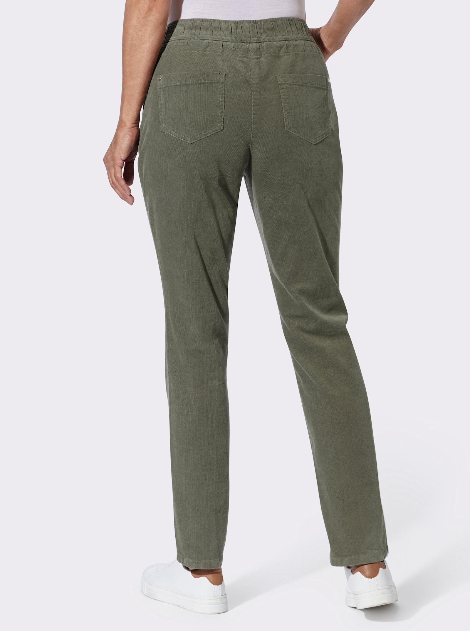  Cordhose zum Reinschlüpfen - khaki