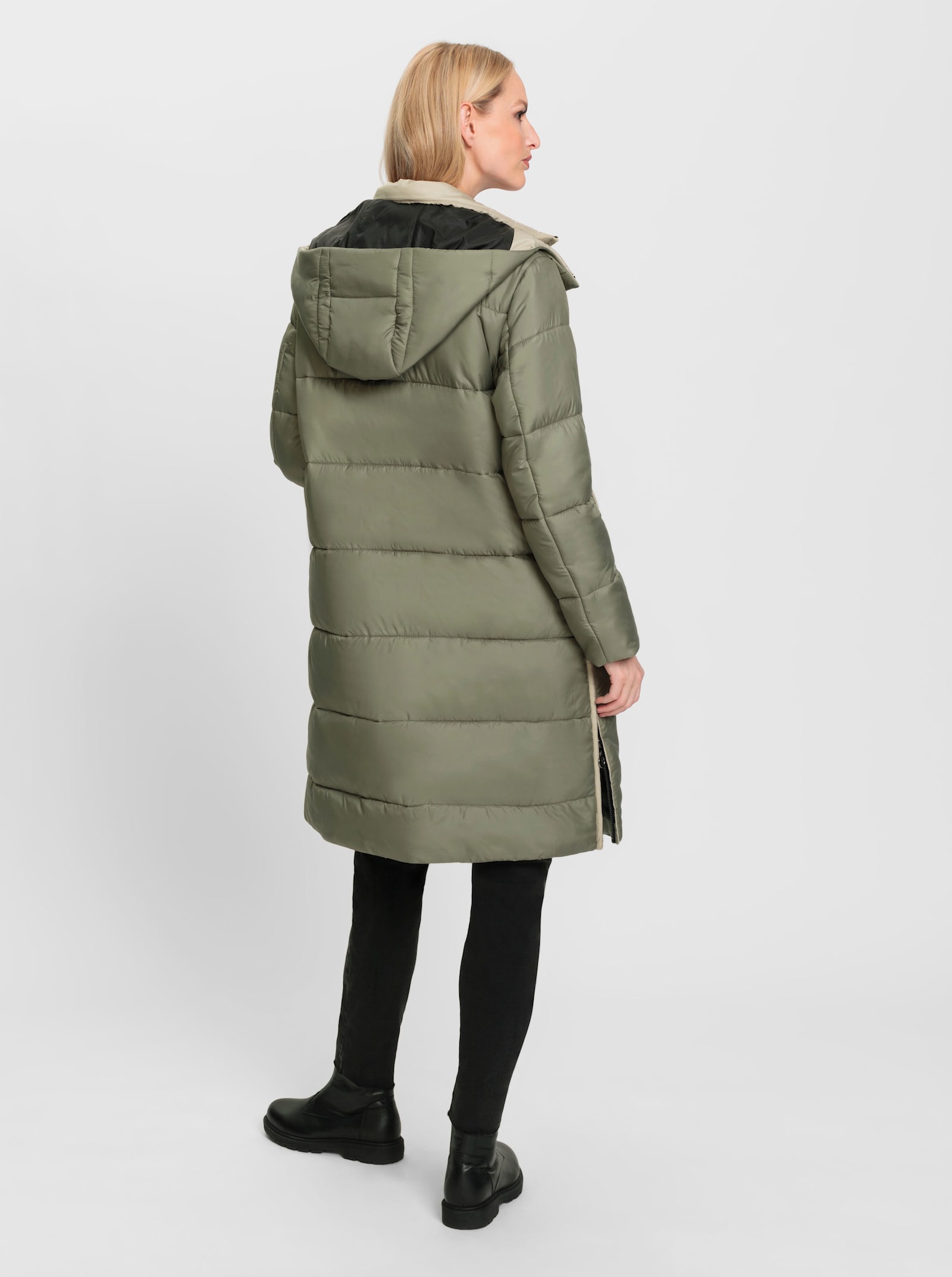 heine Wintermantel mit Steppung - khaki