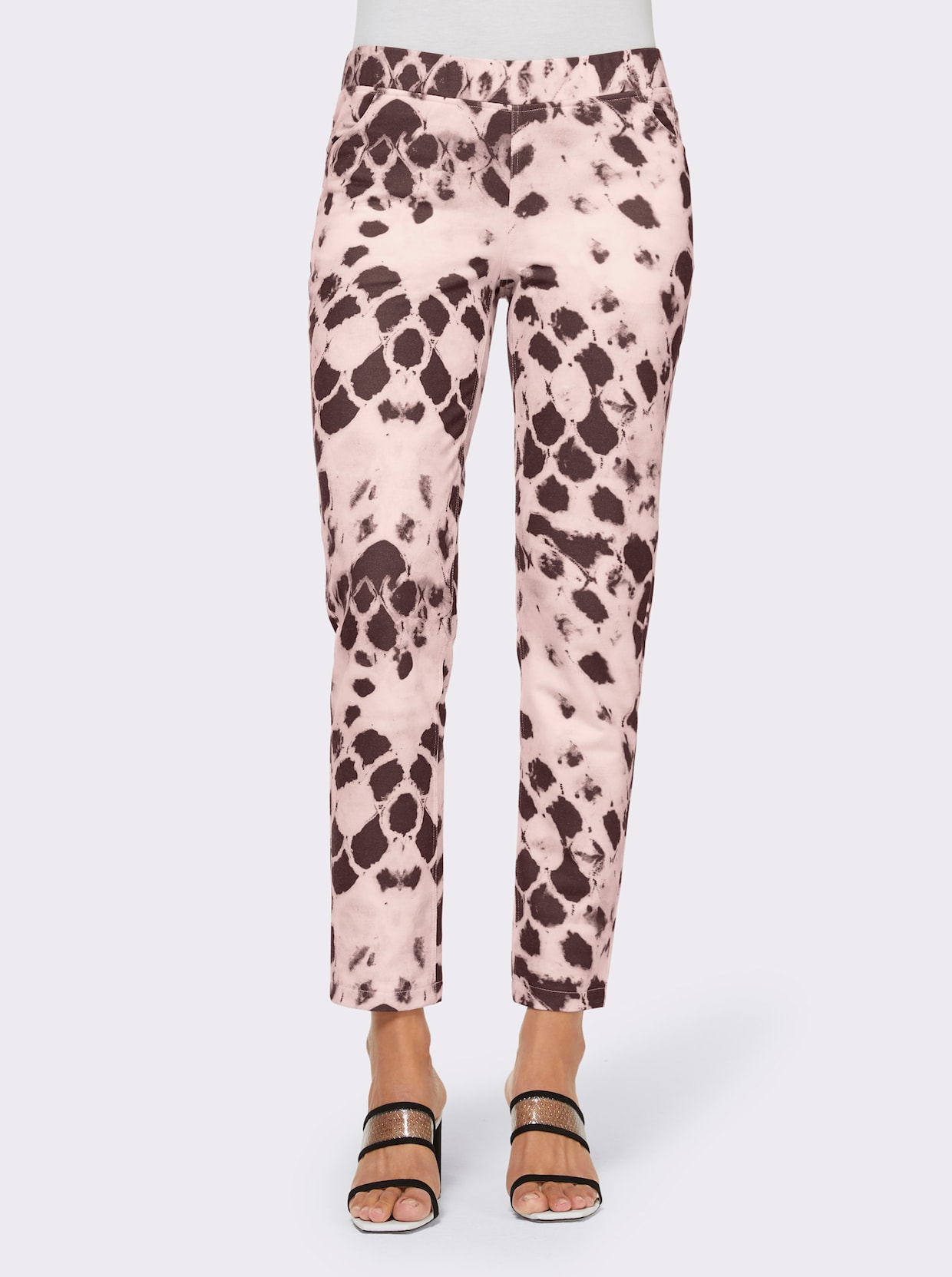 heine Jersey pantalon - ecru geprint