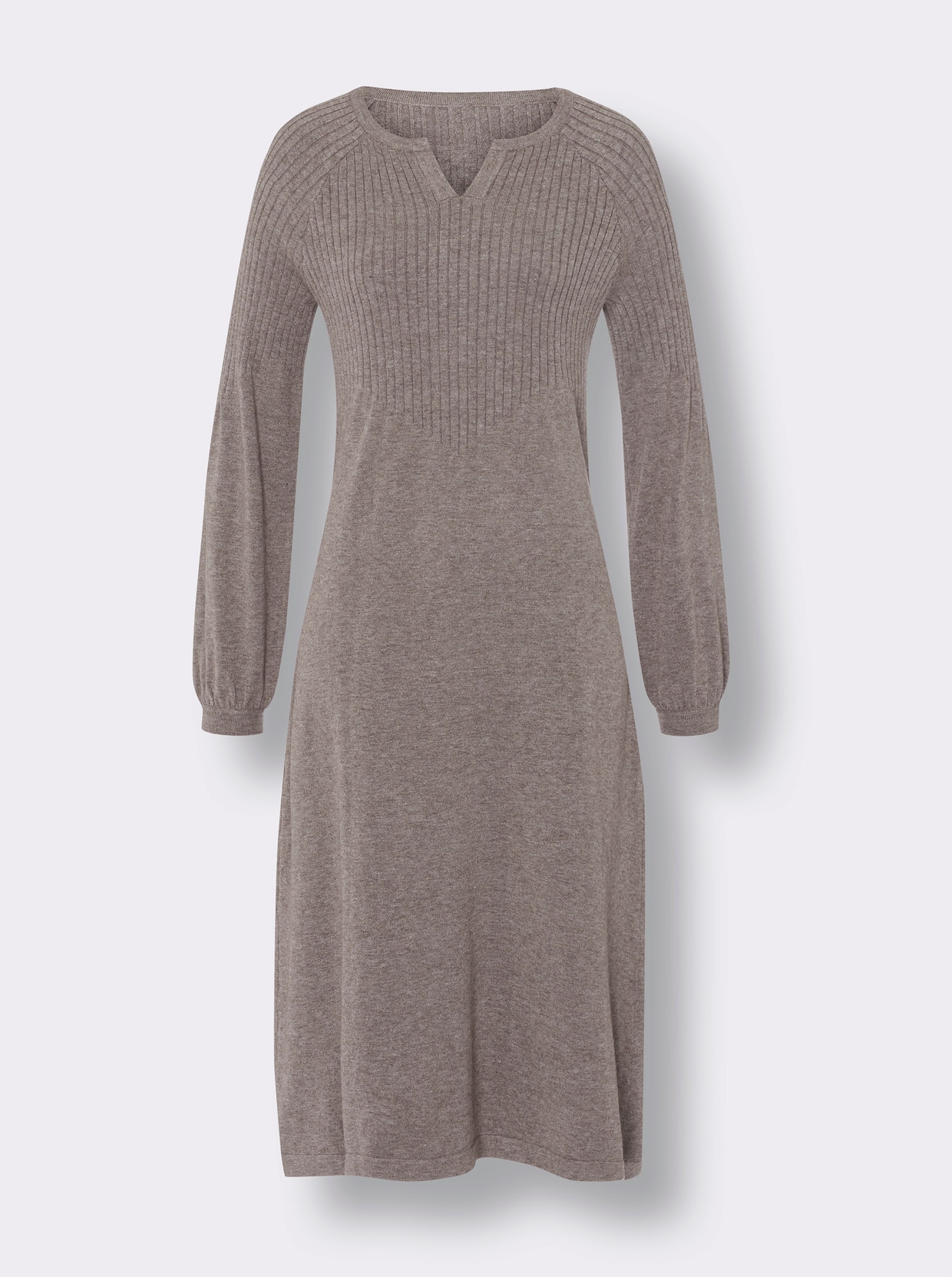 heine Robe en tricot - taupe foncé chiné