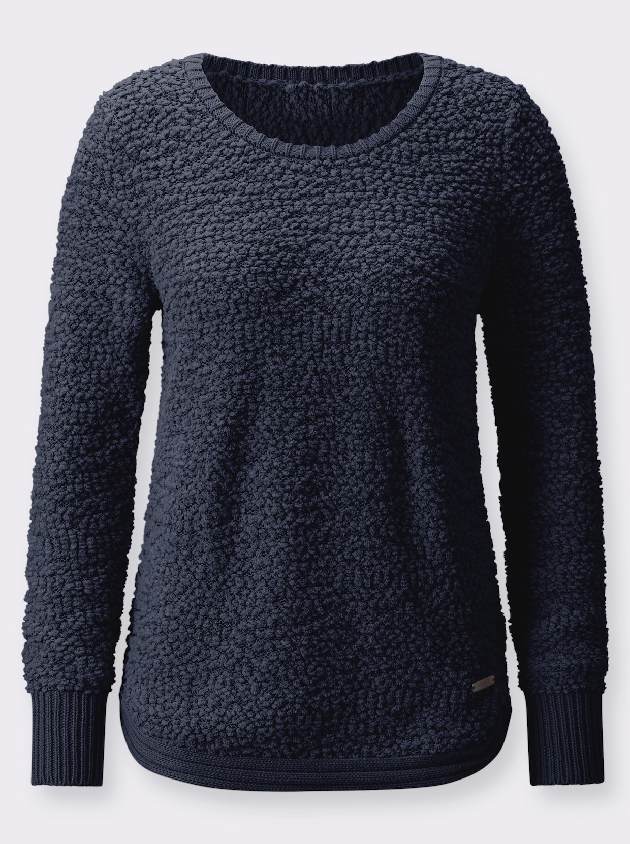 Langarm-Pullover - marine