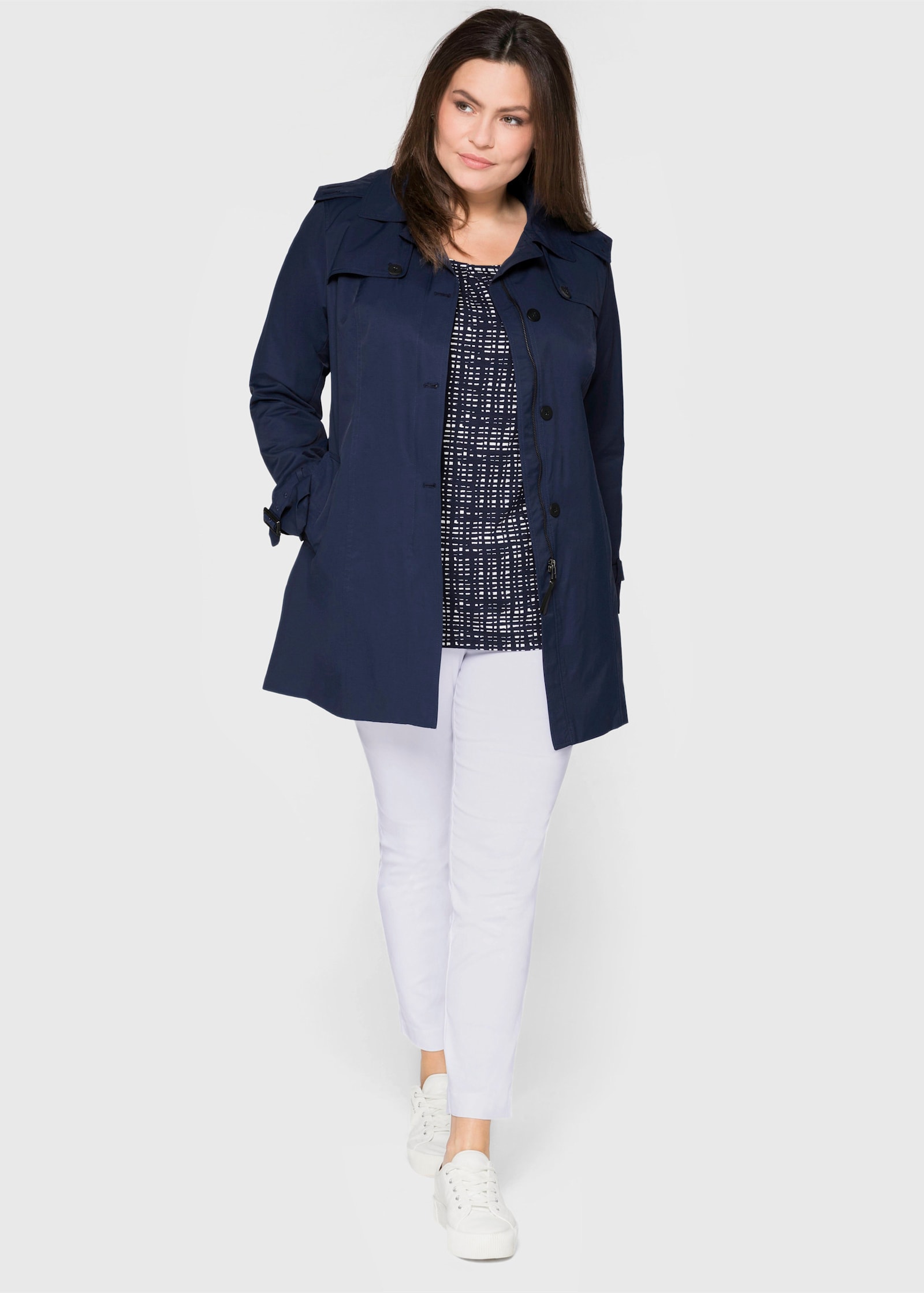 sheego Bengalinhose in schmaler Form - weiß