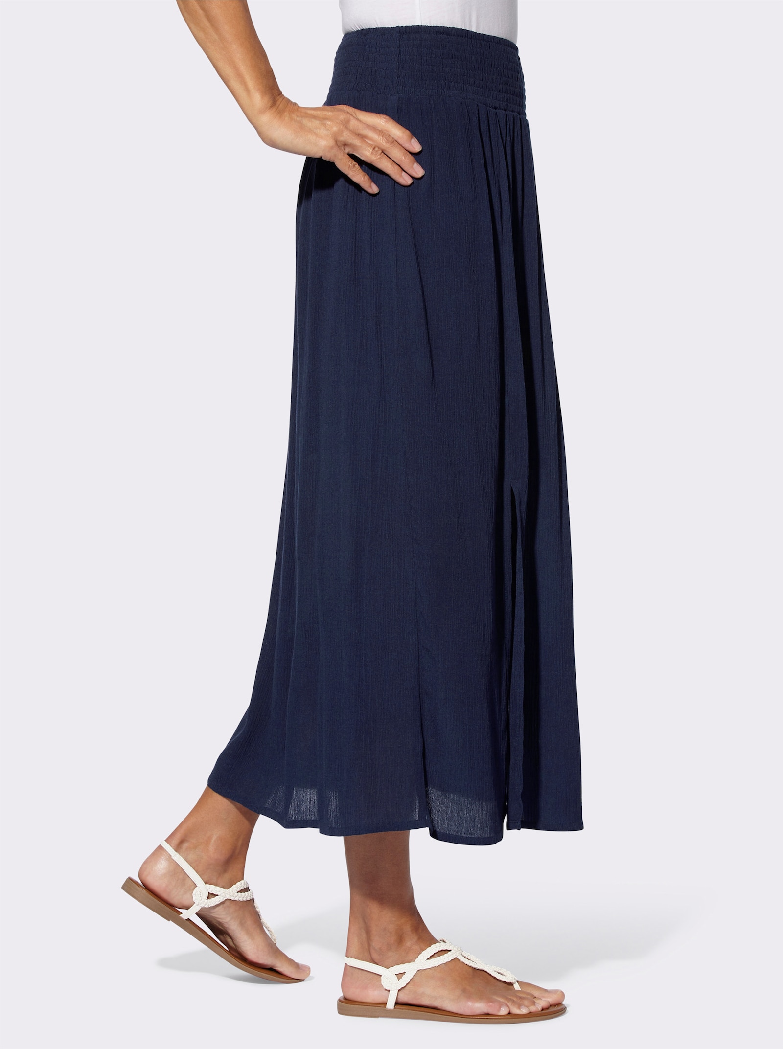 Maxirok van crinklemateriaal - marine