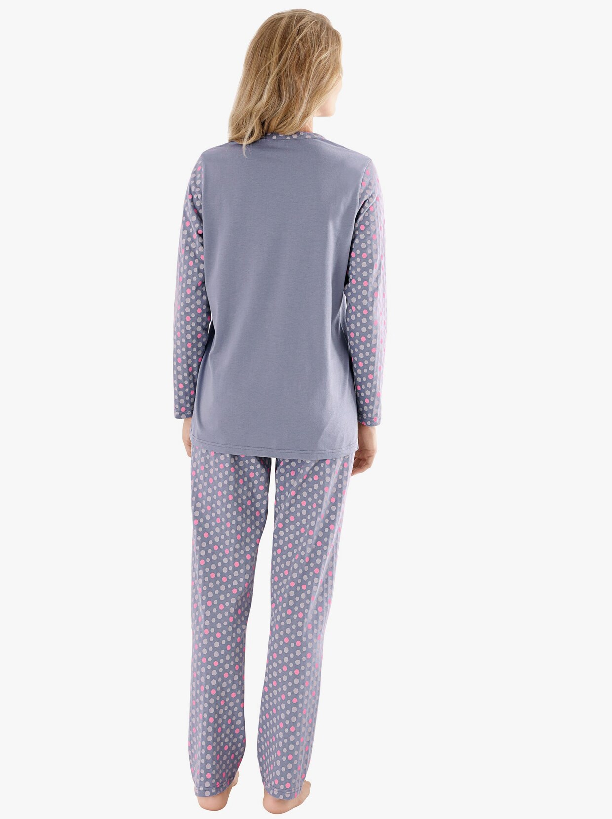 Schlafanzug - lila-bedruckt
