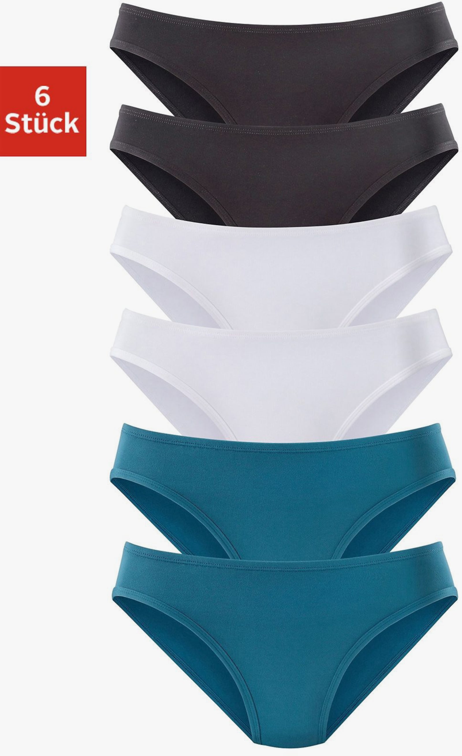 vivance active Jazz-pants slips - petrol, zwart, wit