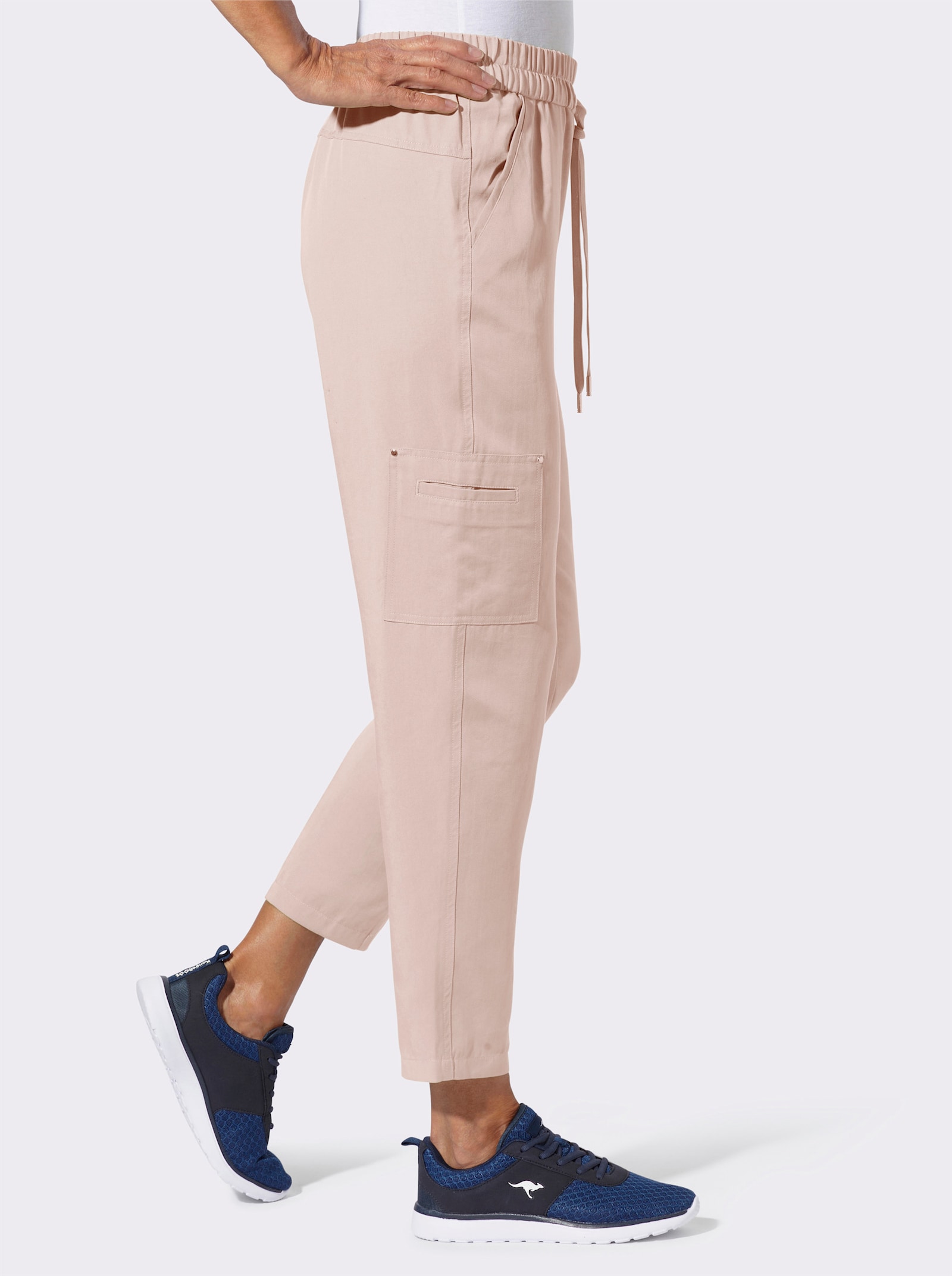 Jogg Pants aus Lyocell (TENCEL) - puder