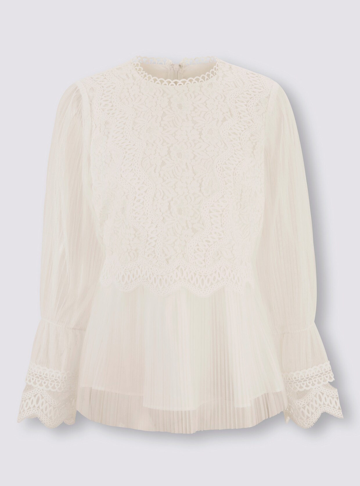 heine Spitzen-Bluse - ecru