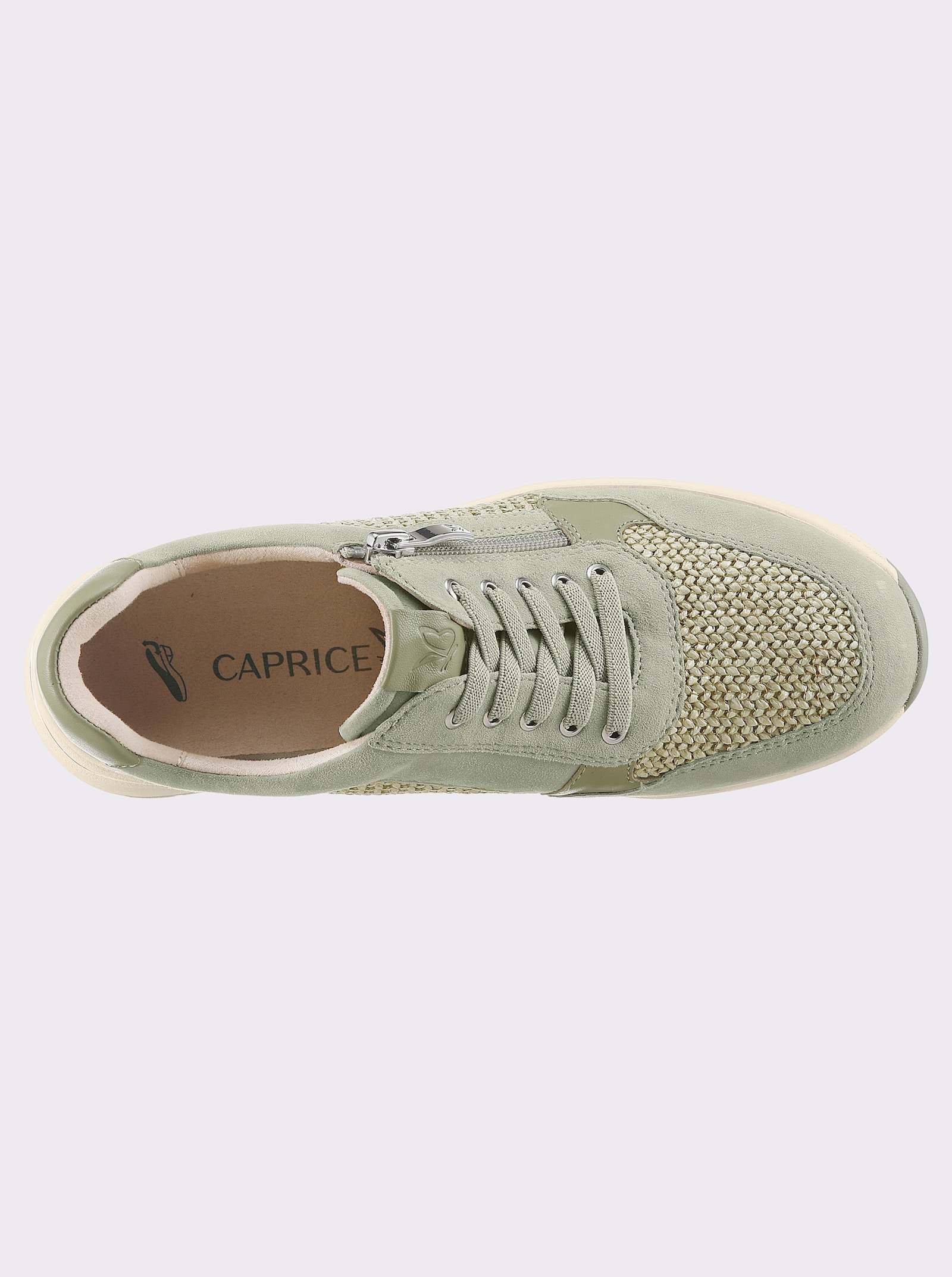 Caprice Sneaker mit OnAir-Innensohle, Schrittdämpfung - eucalyptus