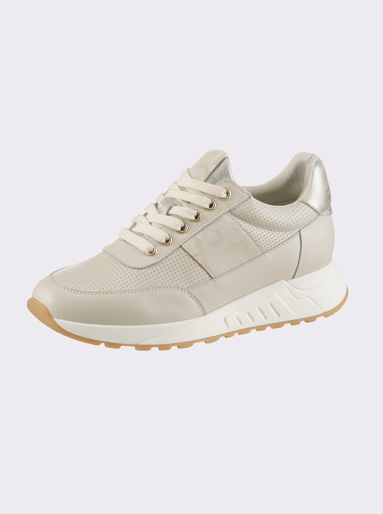 heine Sneaker - creme-goldfarben