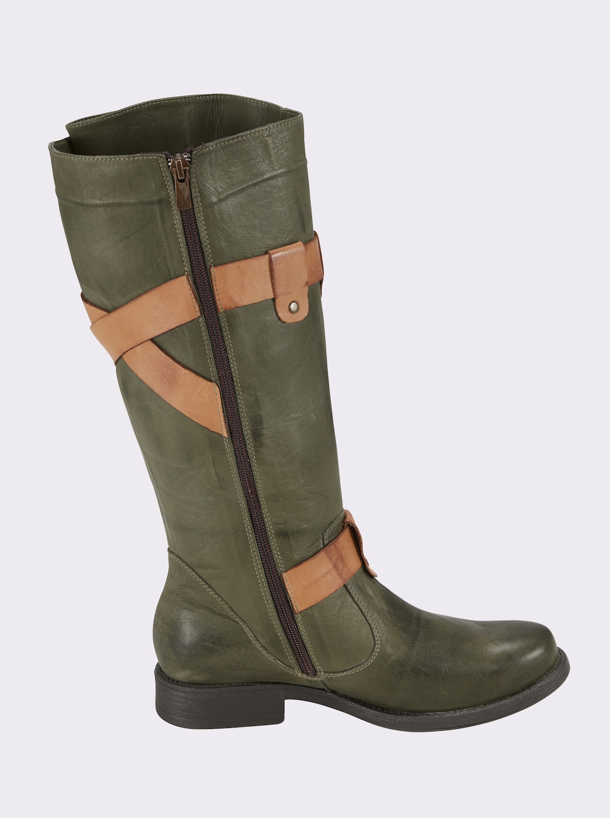 Andrea Conti Bottes - olive-ambre