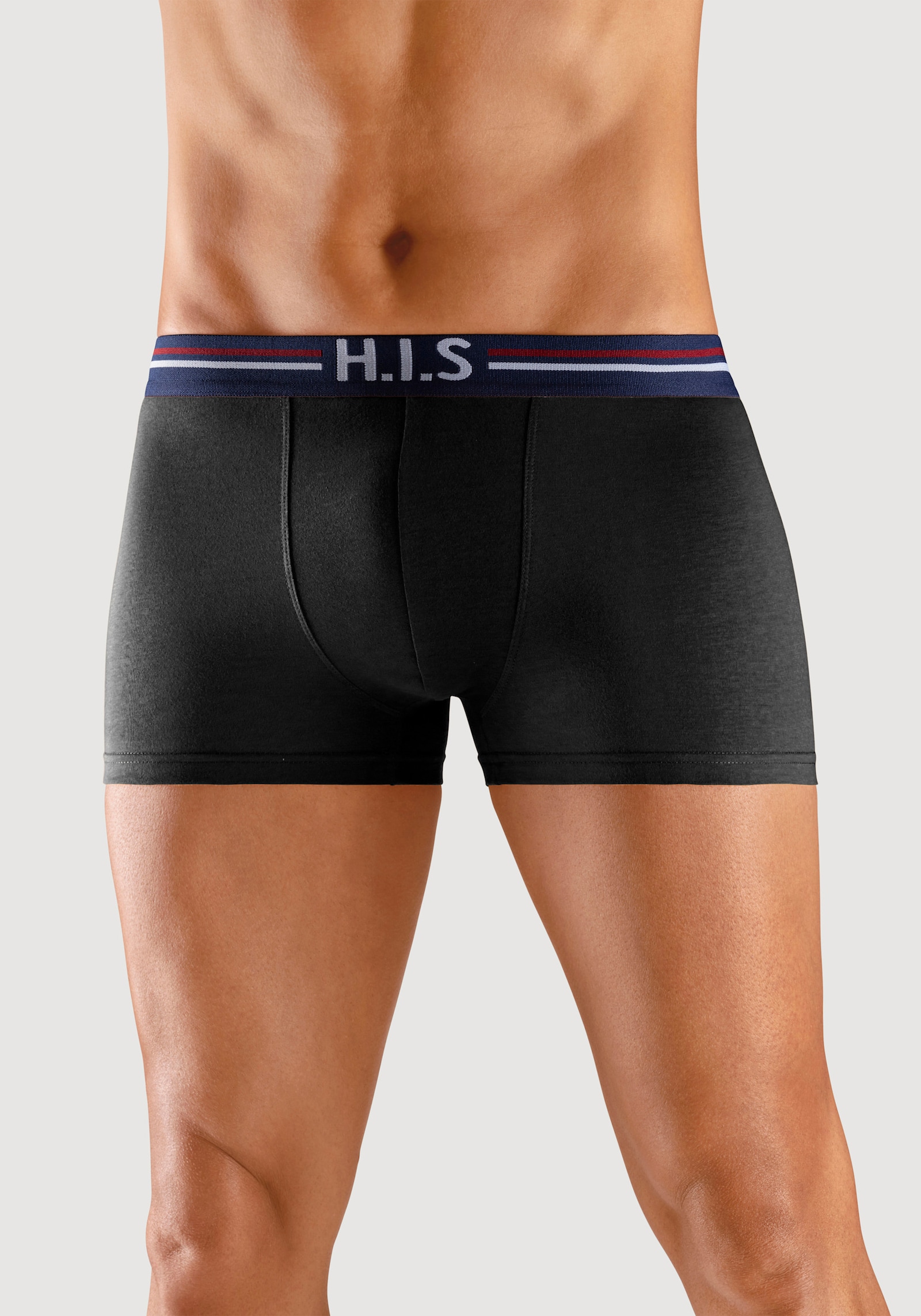 H.I.S Boxer - orange, mint, navy, grau-meliert, schwarz