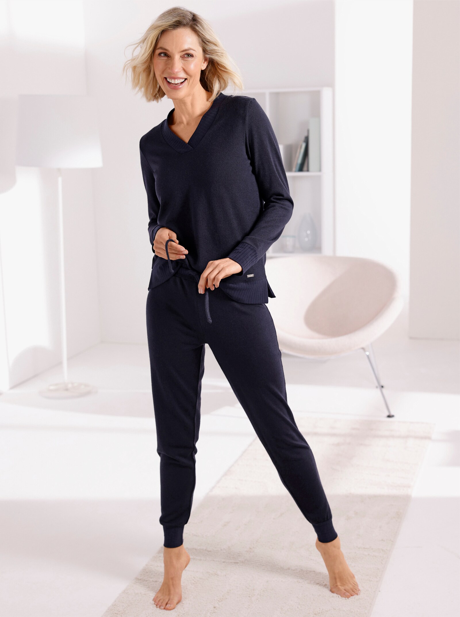 feel good Dehnbund-Hose - marine