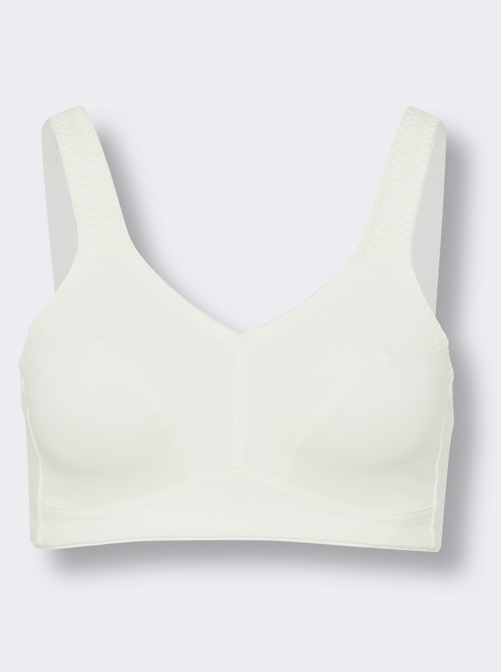 Odľahčujúca bezkosticová podprsenka, pás pod prsami 2ks - Šampanská + púdrová