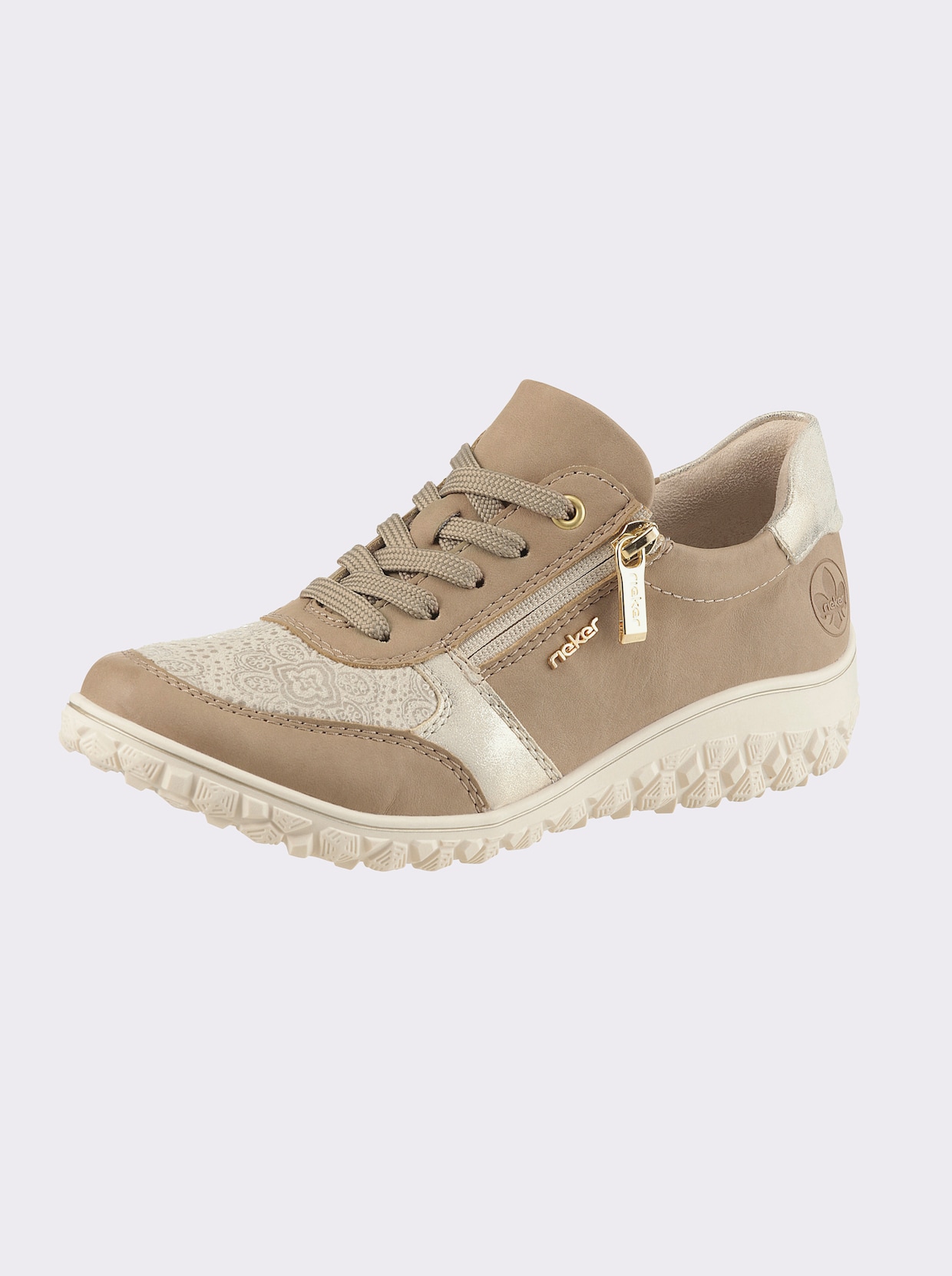 Rieker Schnürschuh - beige