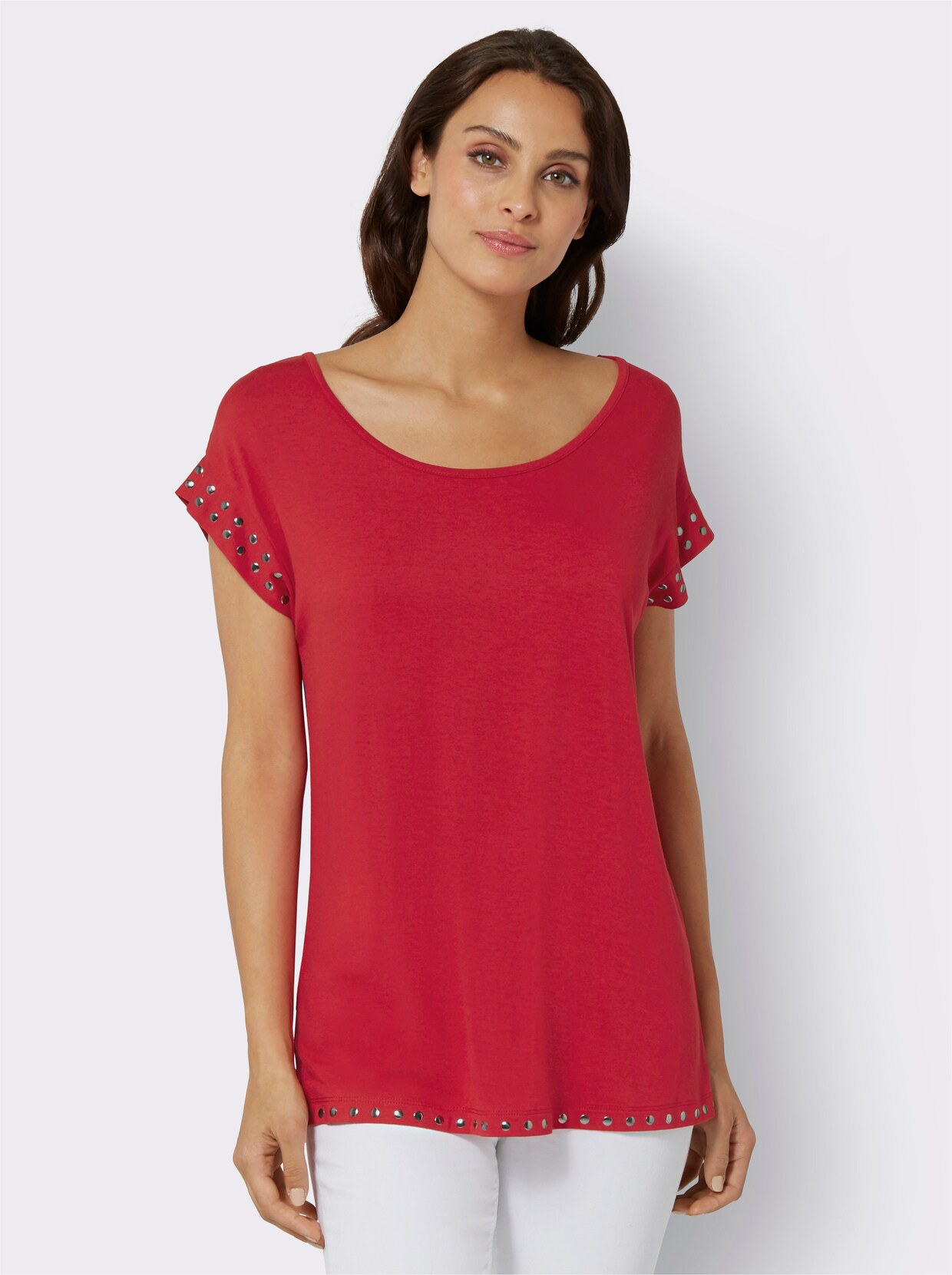Rundhalsshirt - erdbeere