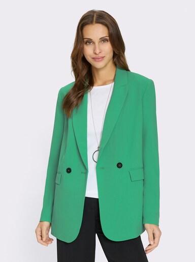Blazer mit knöpfbarer Innentasche - grasgrün