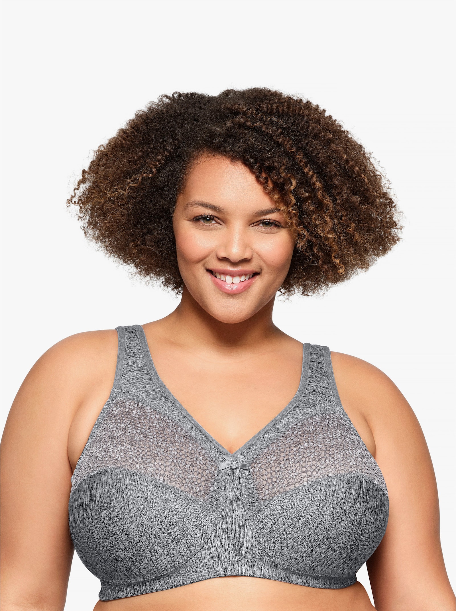 Glamorise Steunbeha zonder beugel - grijs gemêleerd