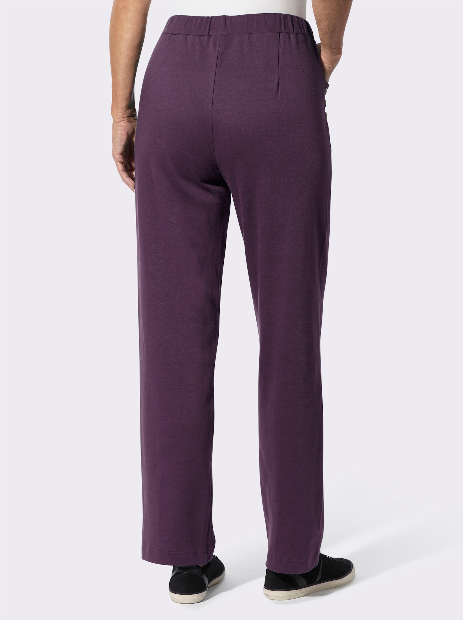 Schlupfhose in Interlock-Qualität - traube