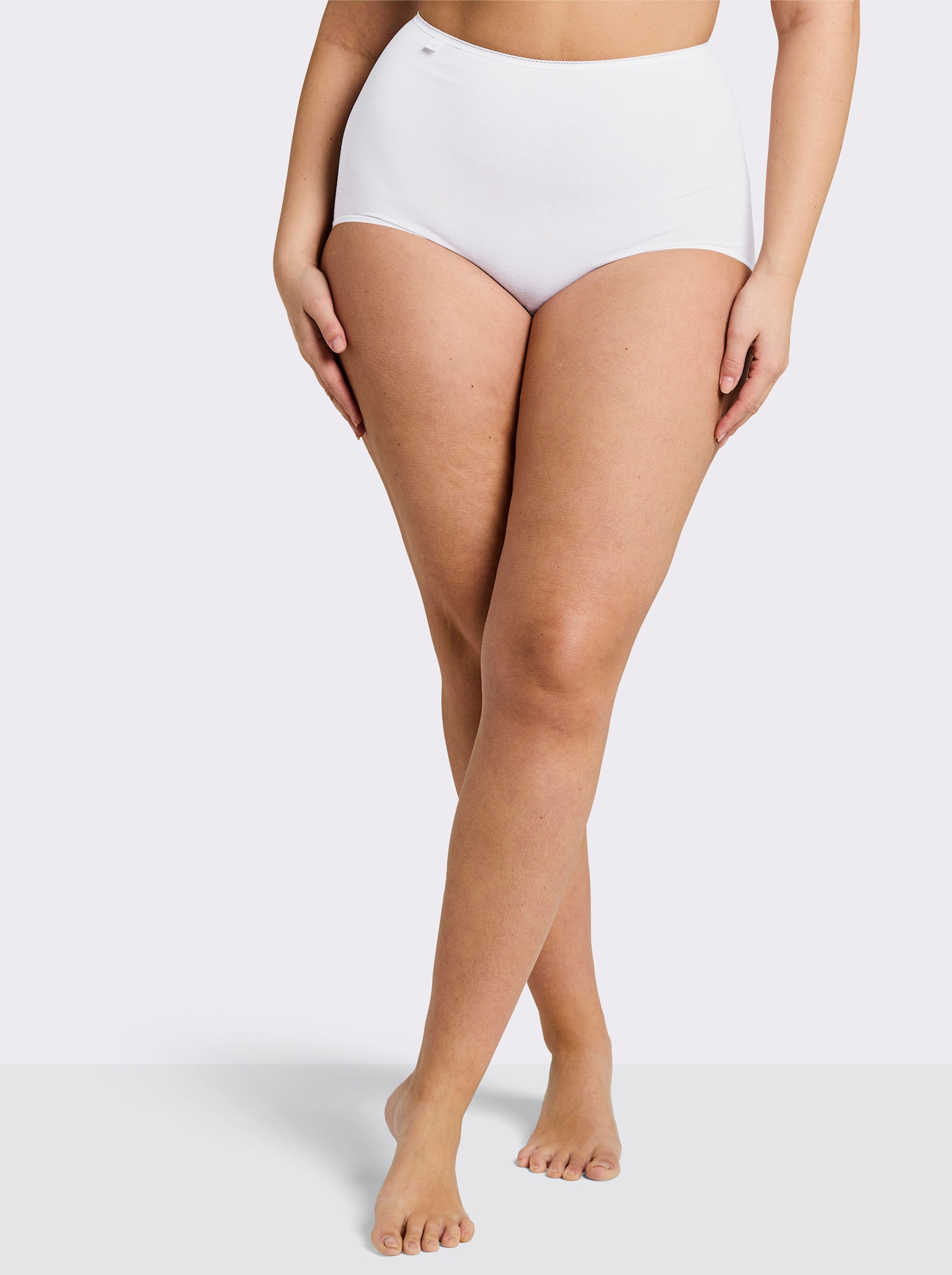 Sloggi Taillenslip mit Ziergummi am Bund - weiß