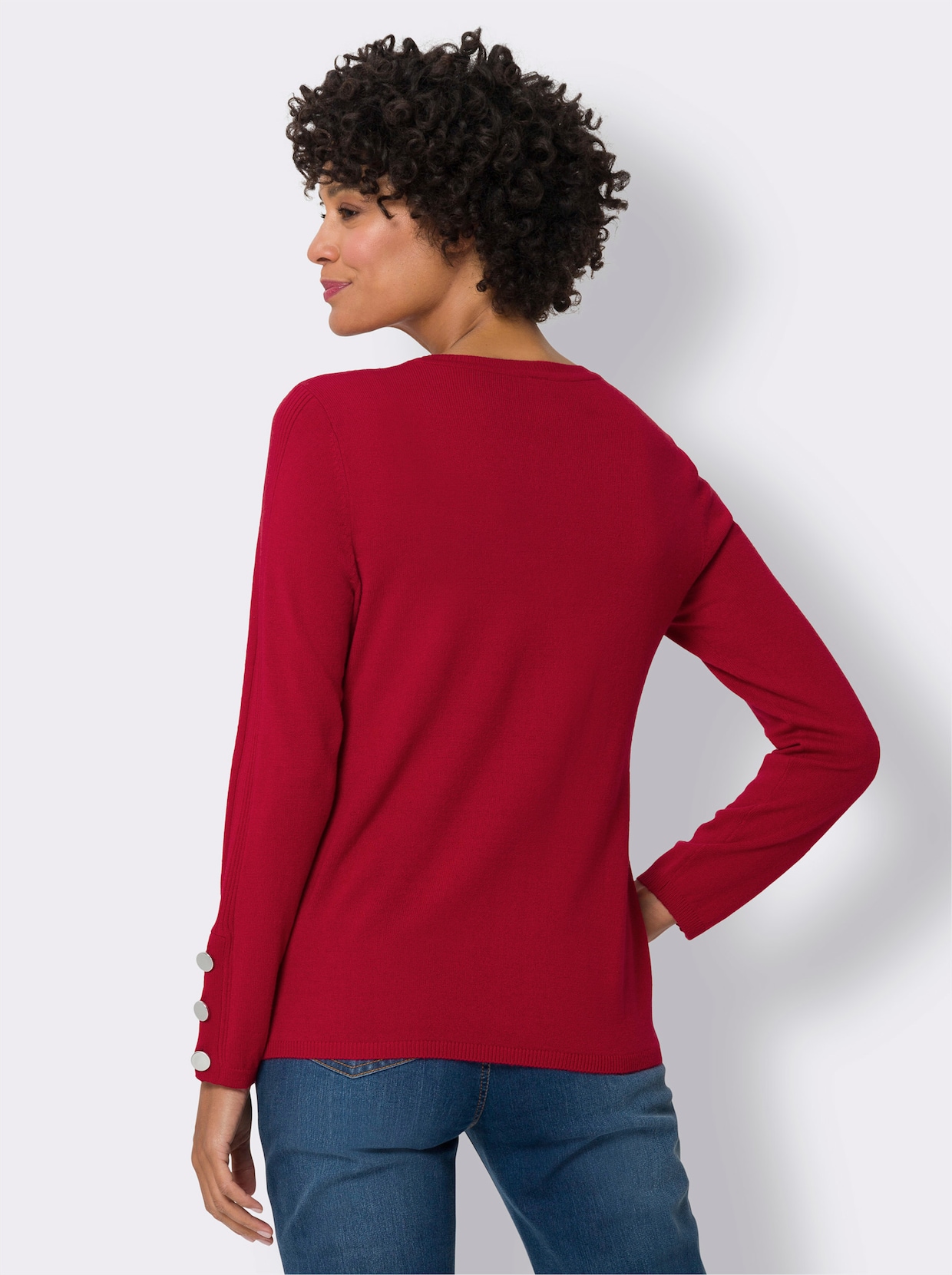 Långärmad tröja - röd