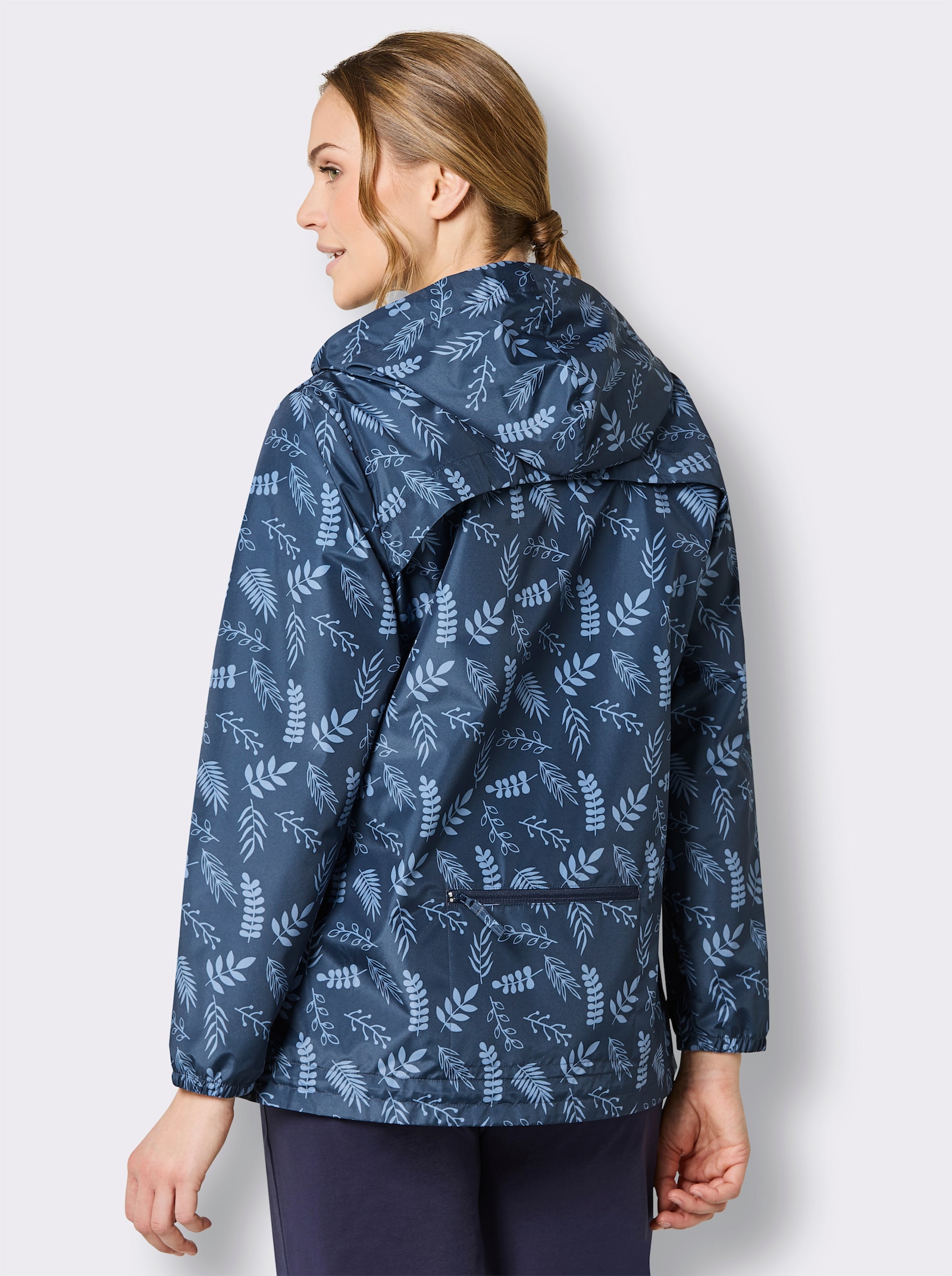 Catamaran Sports Funktionsjacke mit Reißverschluss-Tasche hinten - dunkelblau-mittelblau