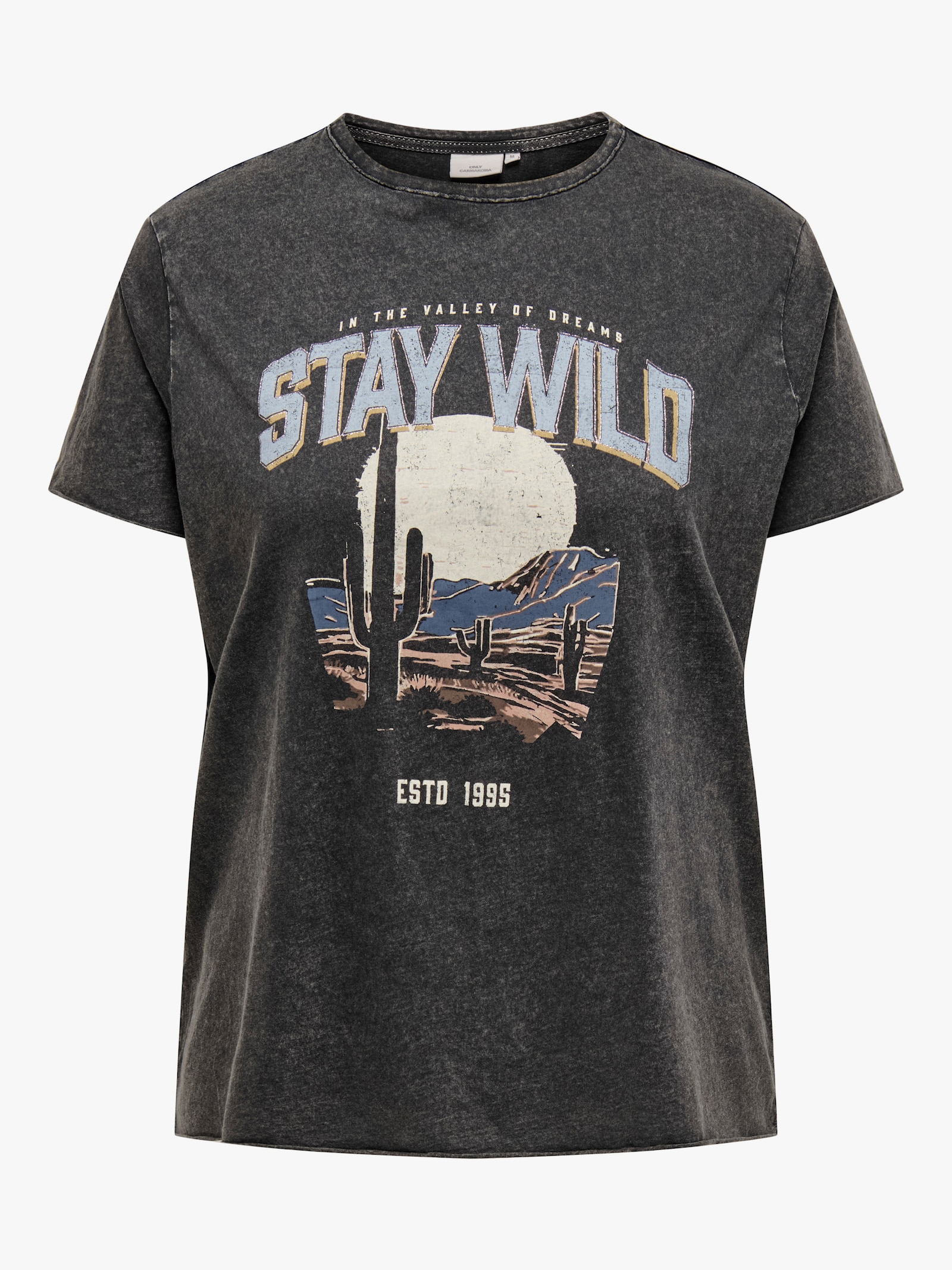 ONLY CARMAKOMA T-Shirt - black print:texana wild