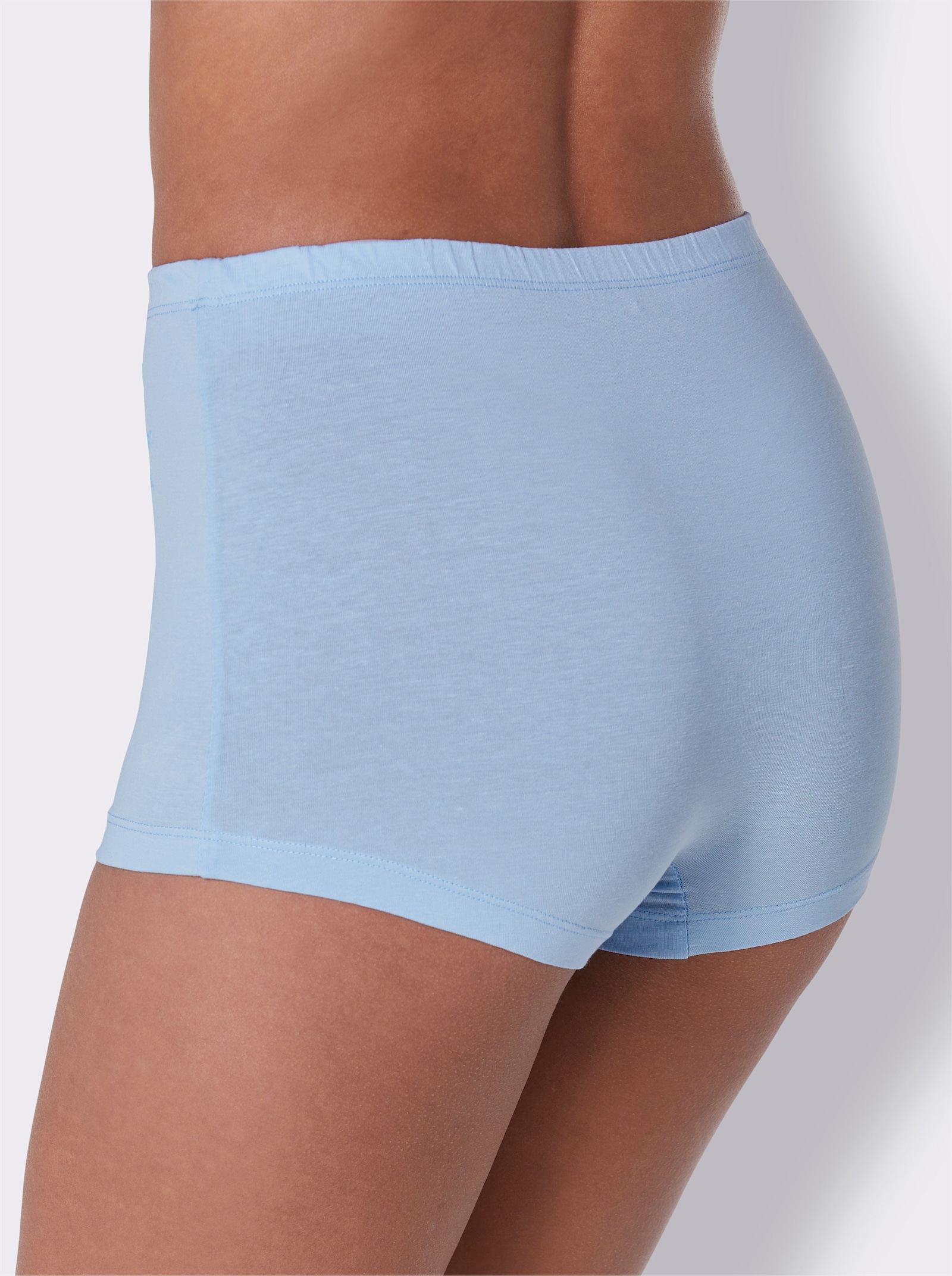 Hipster met sterretjesprint opzij voor - orchidee + lichtblauw + lichtgrijs